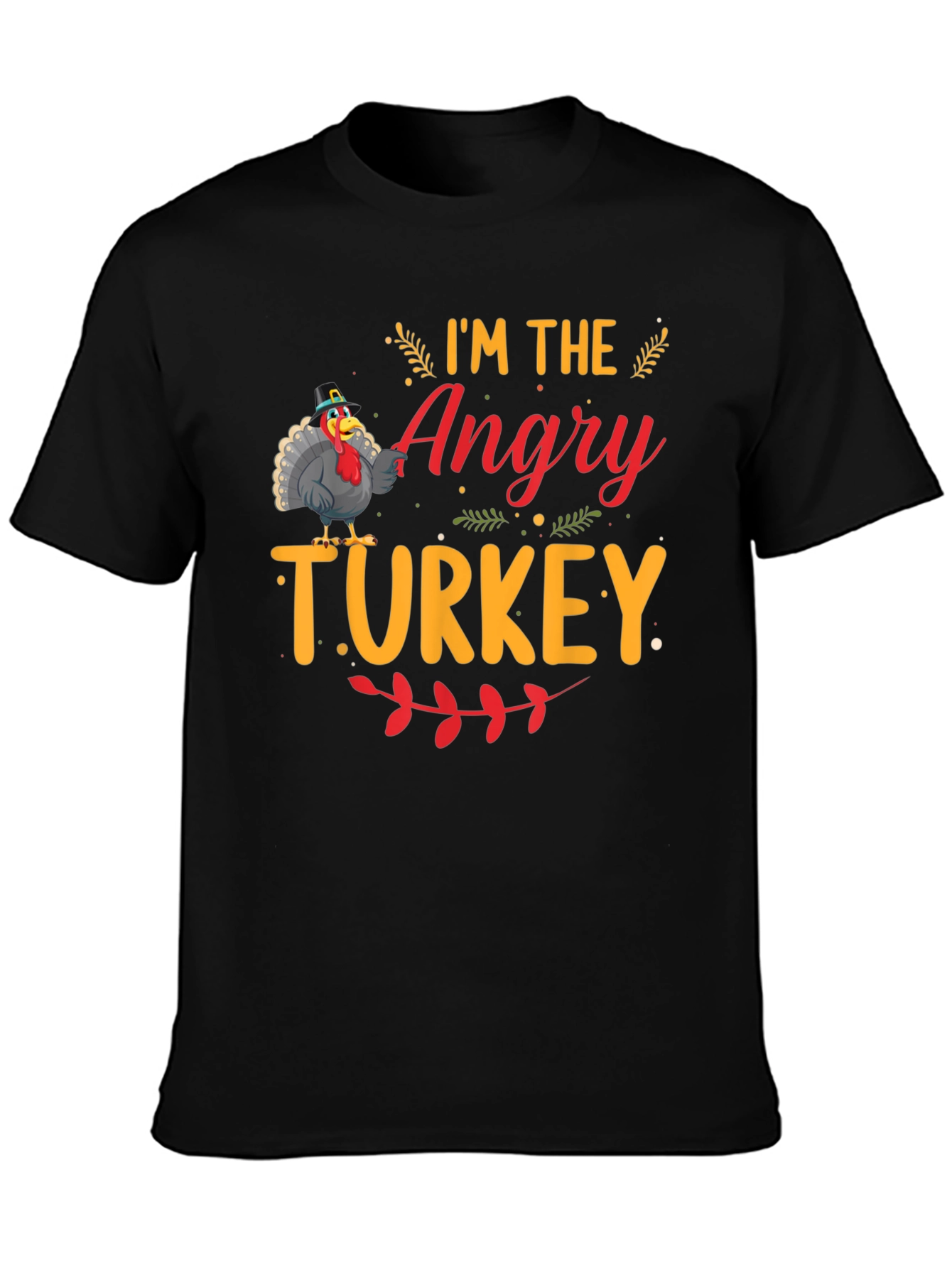 Angry Turkey Graphic T-Shirt - Thanksgiving Humor