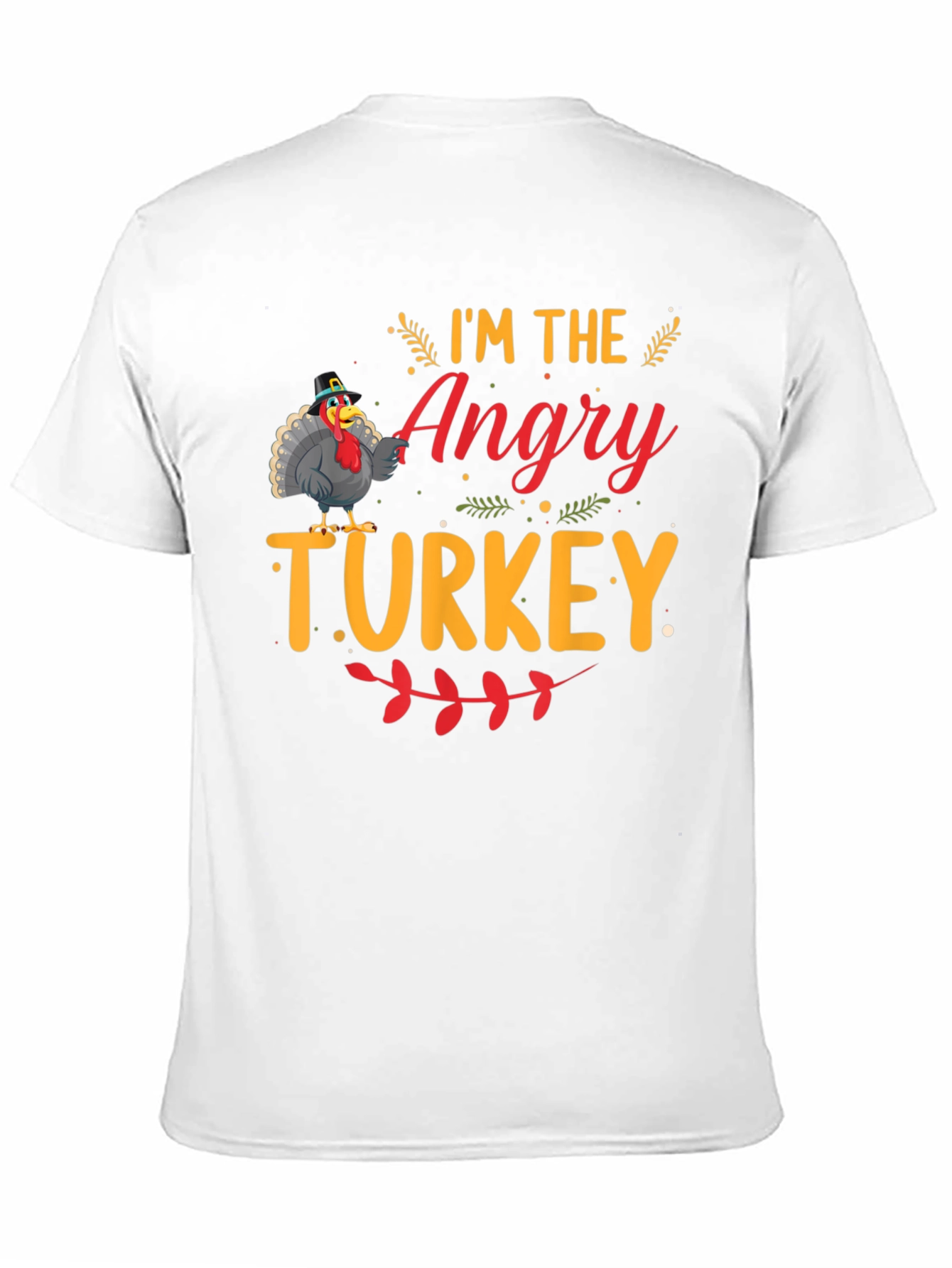 Angry Turkey Graphic T-Shirt - Thanksgiving Humor