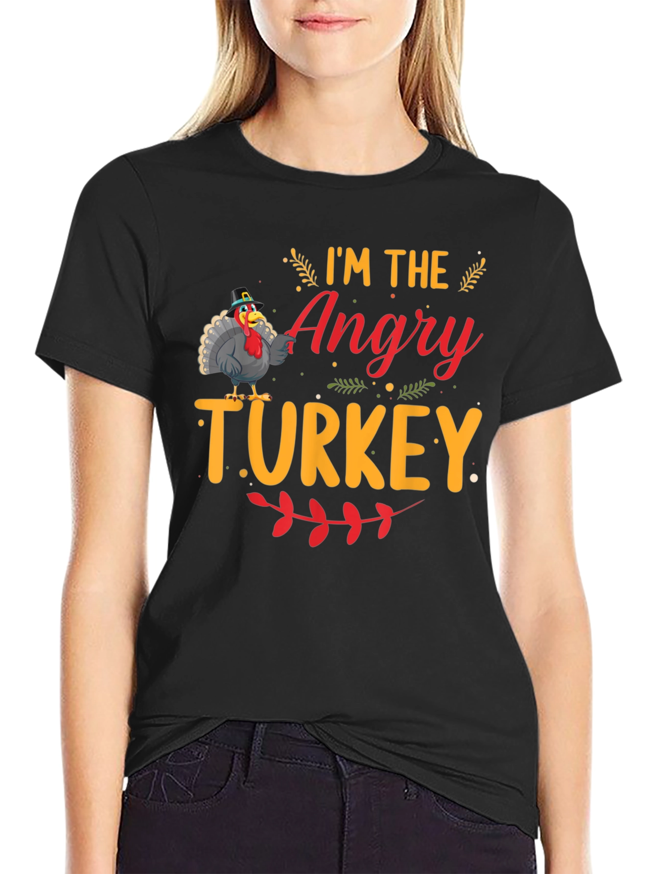Angry Turkey Graphic T-Shirt - Thanksgiving Humor