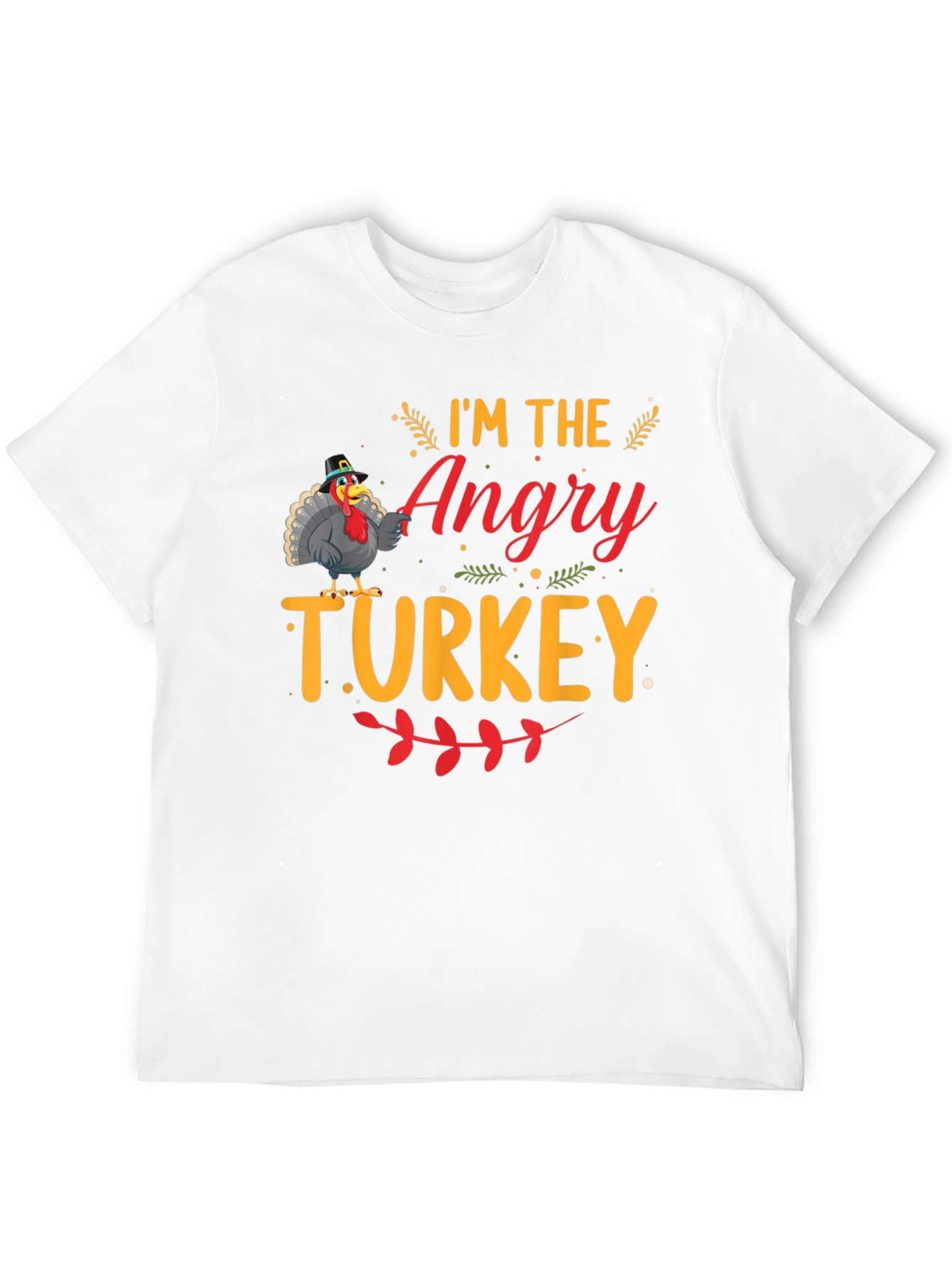 Angry Turkey Graphic T-Shirt - Thanksgiving Humor