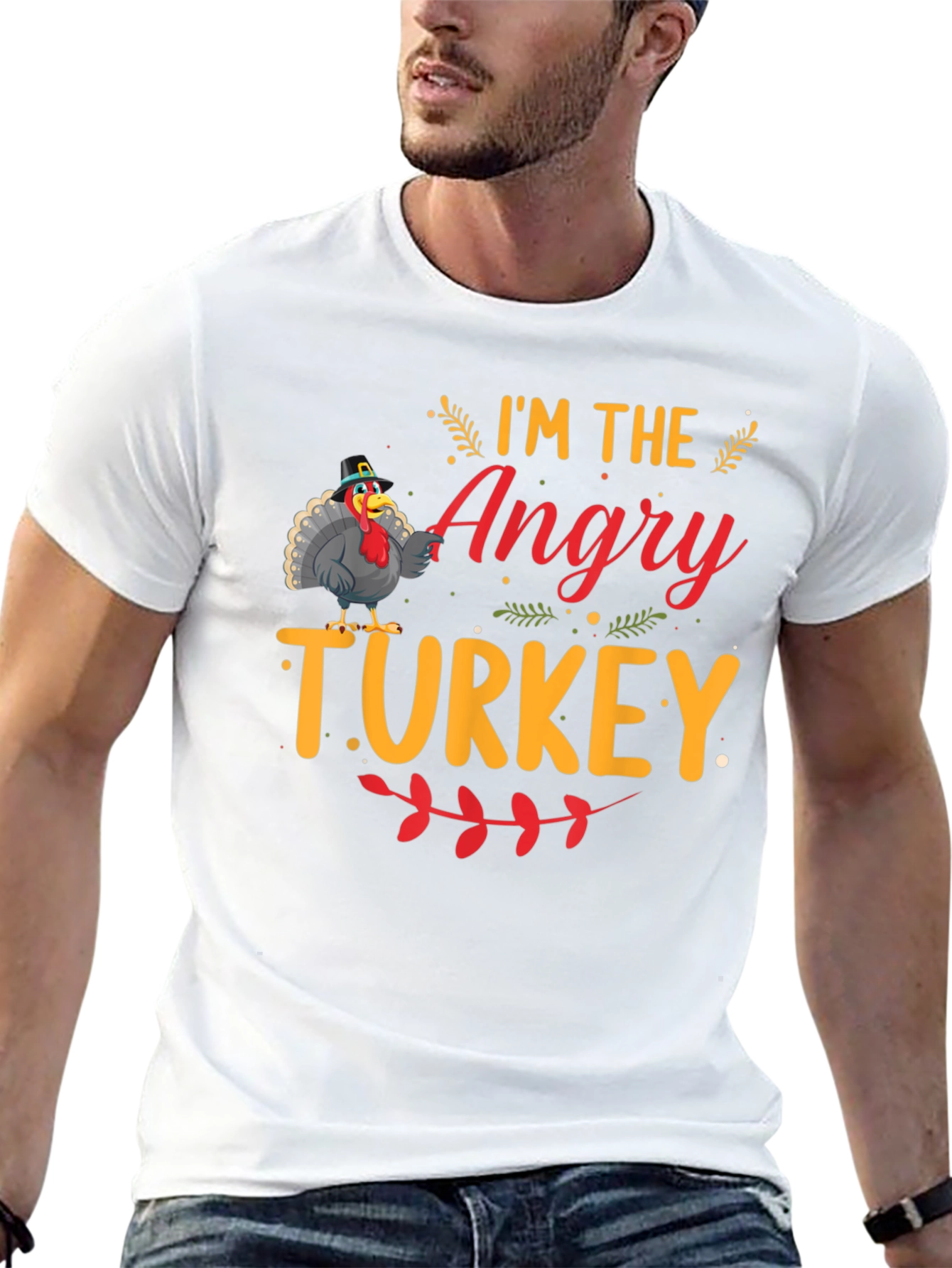 Angry Turkey Graphic T-Shirt - Thanksgiving Humor