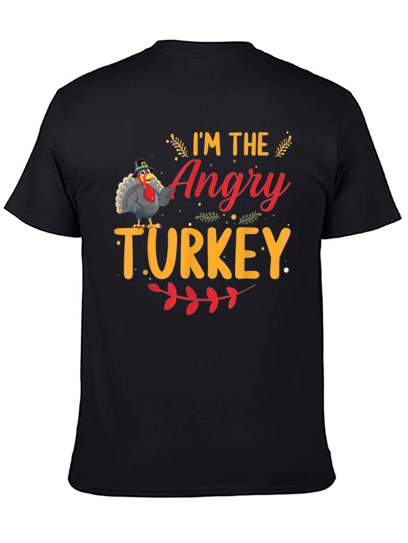 Angry Turkey Graphic T-Shirt - Thanksgiving Humor