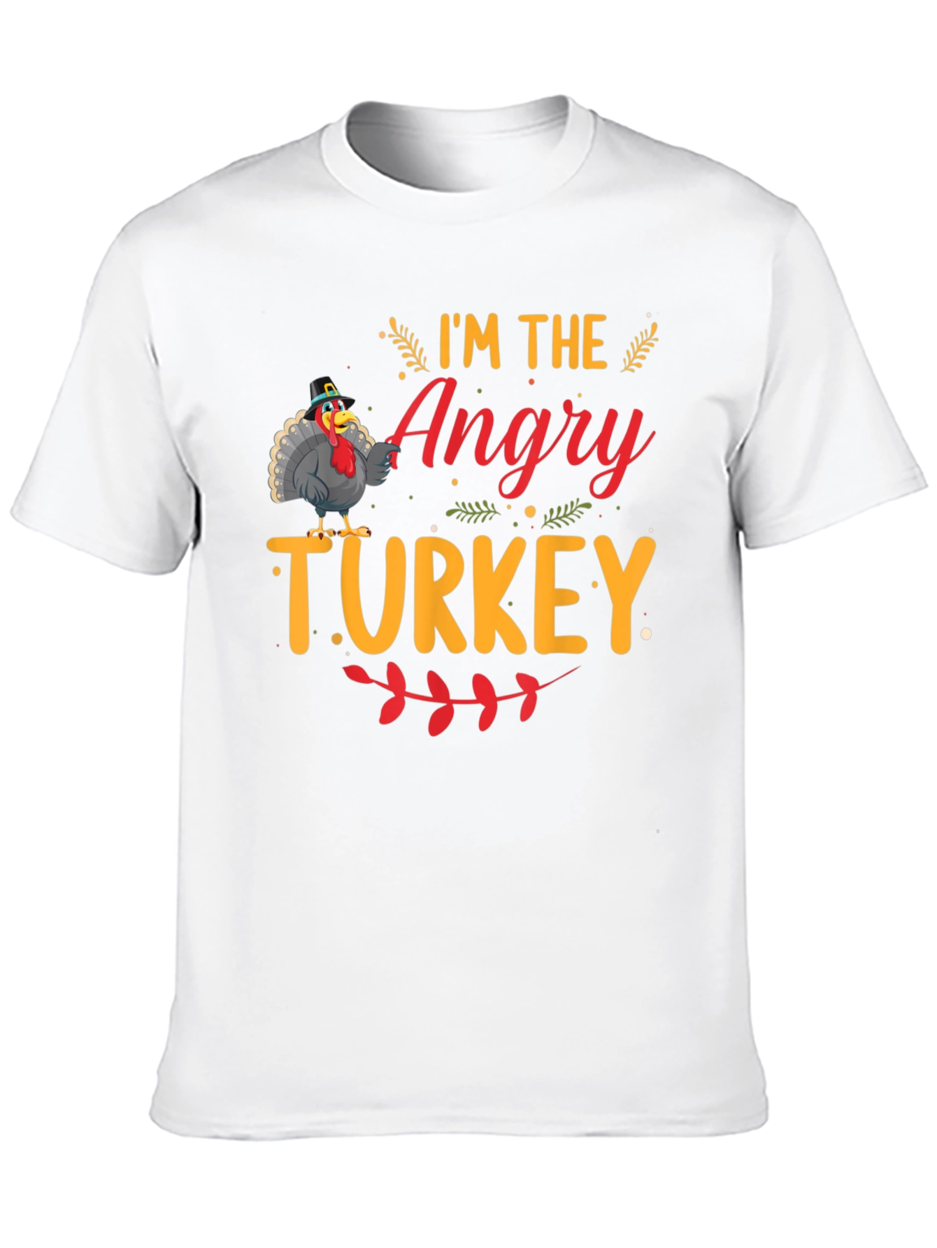 Angry Turkey Graphic T-Shirt - Thanksgiving Humor