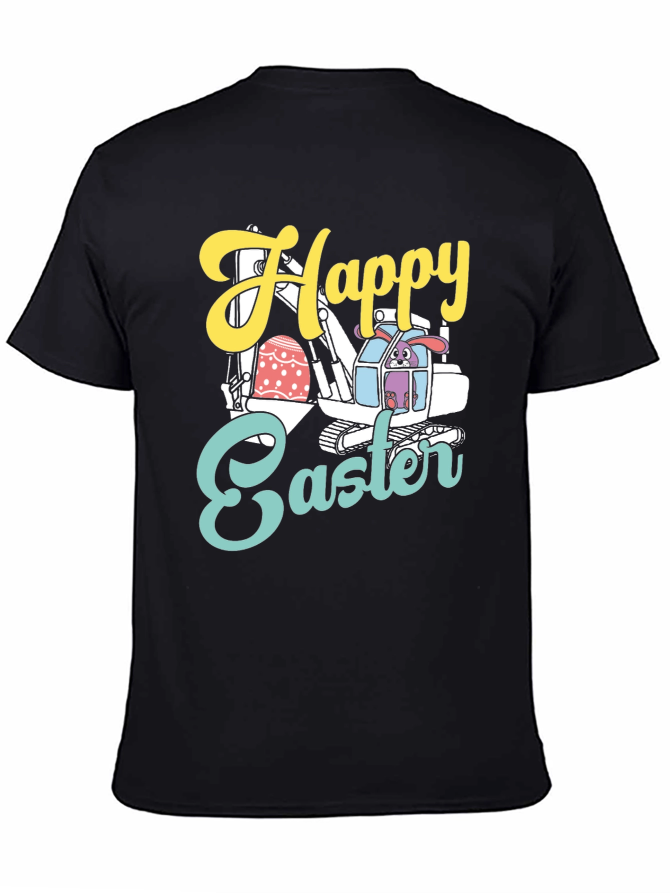Happy Easter Bunny Excavator T-Shirt