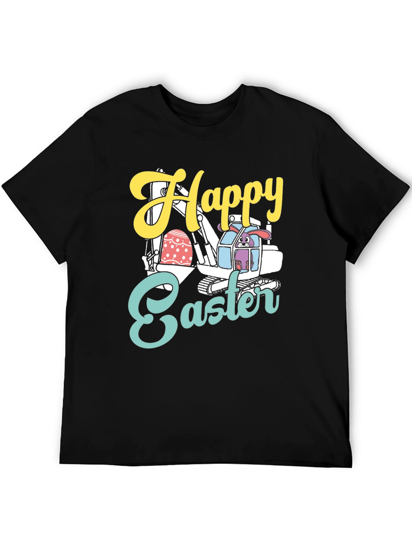 Happy Easter Bunny Excavator T-Shirt