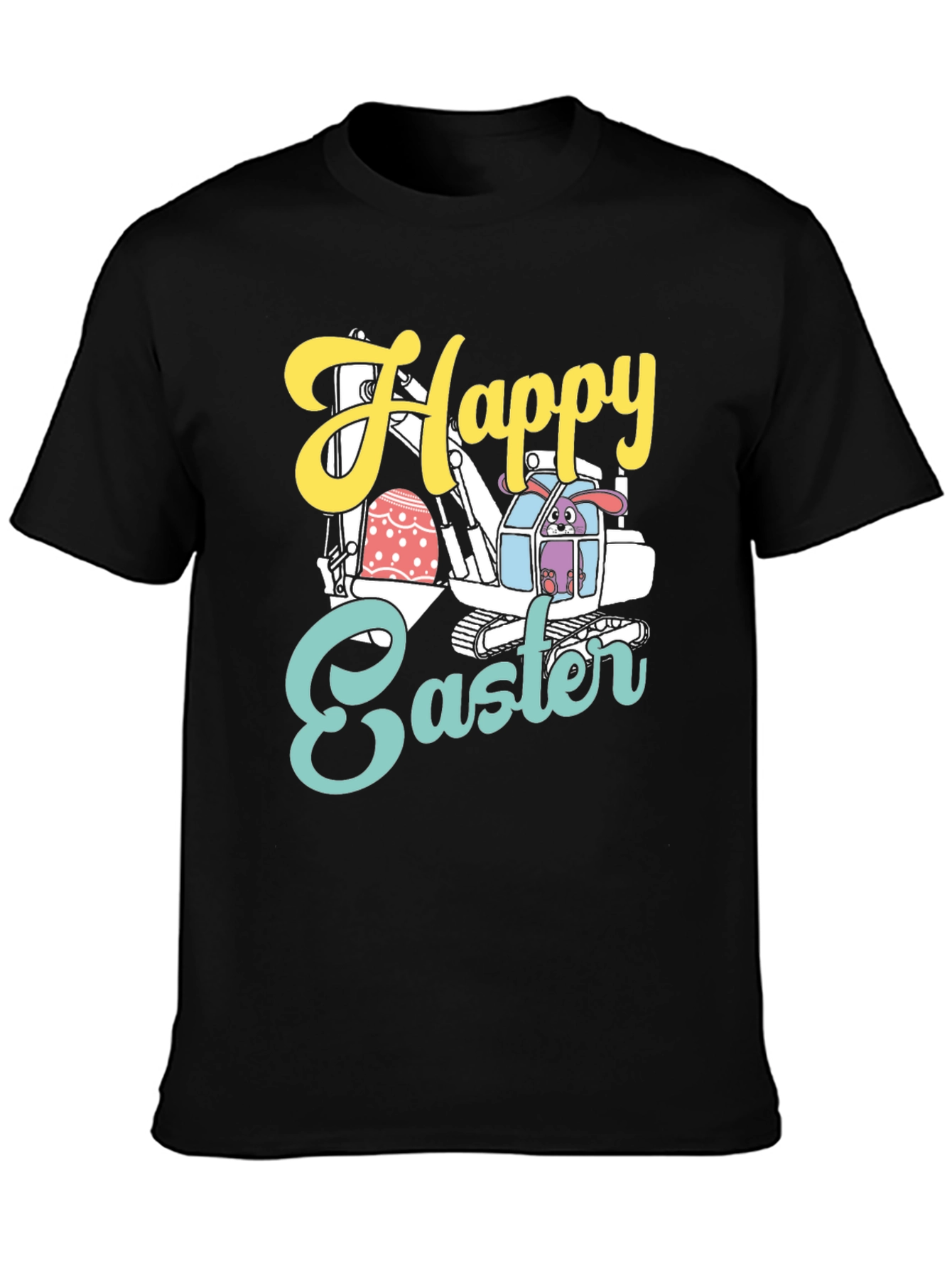 Happy Easter Bunny Excavator T-Shirt