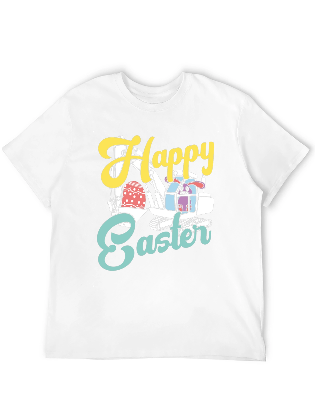 Happy Easter Bunny Excavator T-Shirt