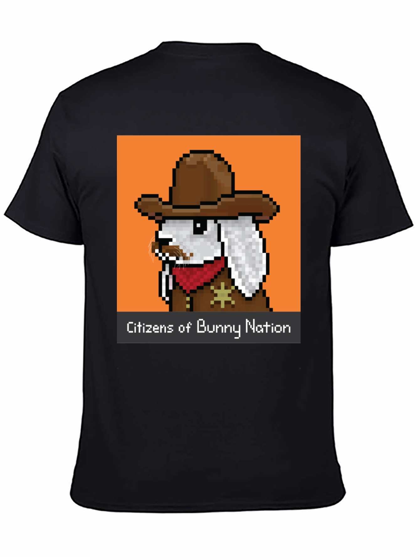 Pixel Cowboy Bunny T-Shirt - Citizens of Bunny Nation