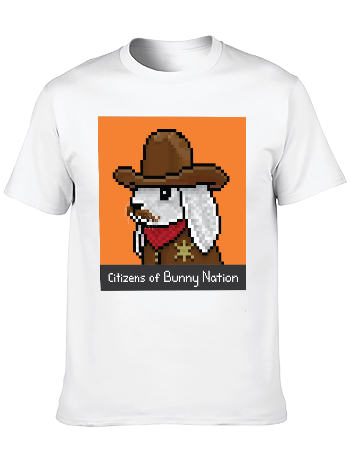Pixel Cowboy Bunny T-Shirt - Citizens of Bunny Nation