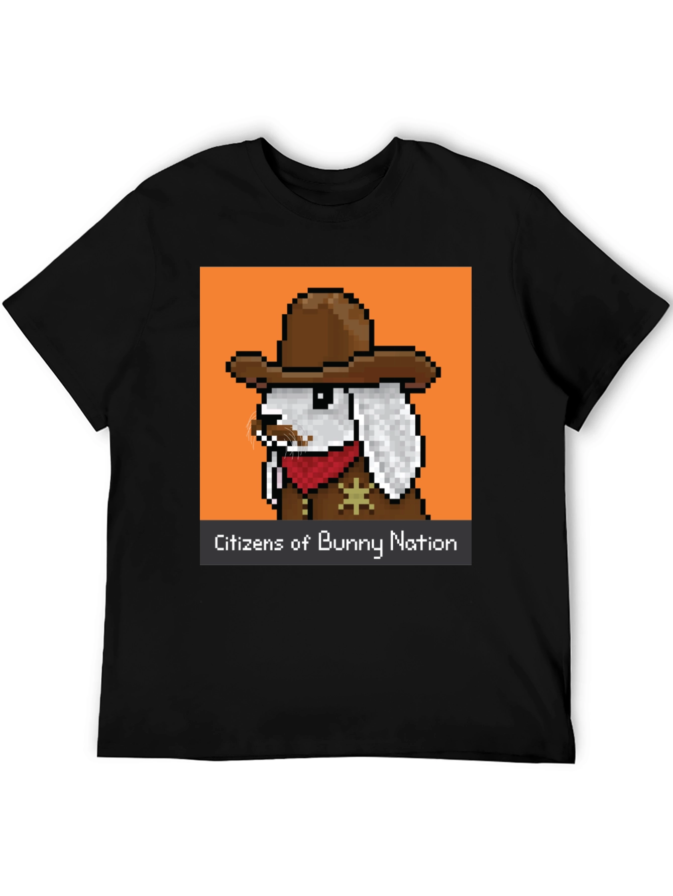 Pixel Cowboy Bunny T-Shirt - Citizens of Bunny Nation