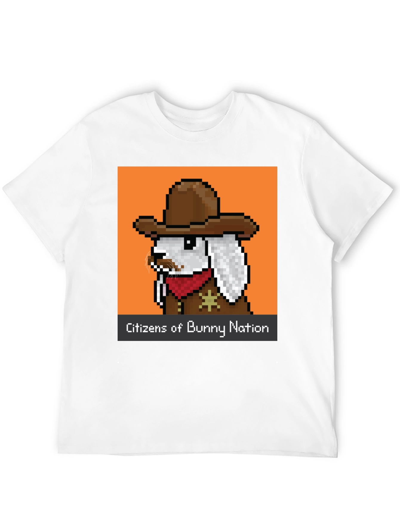 Pixel Cowboy Bunny T-Shirt - Citizens of Bunny Nation