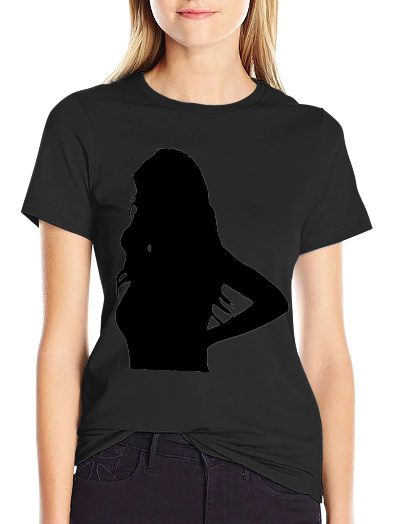 Silhouette Graphic Black T-Shirt