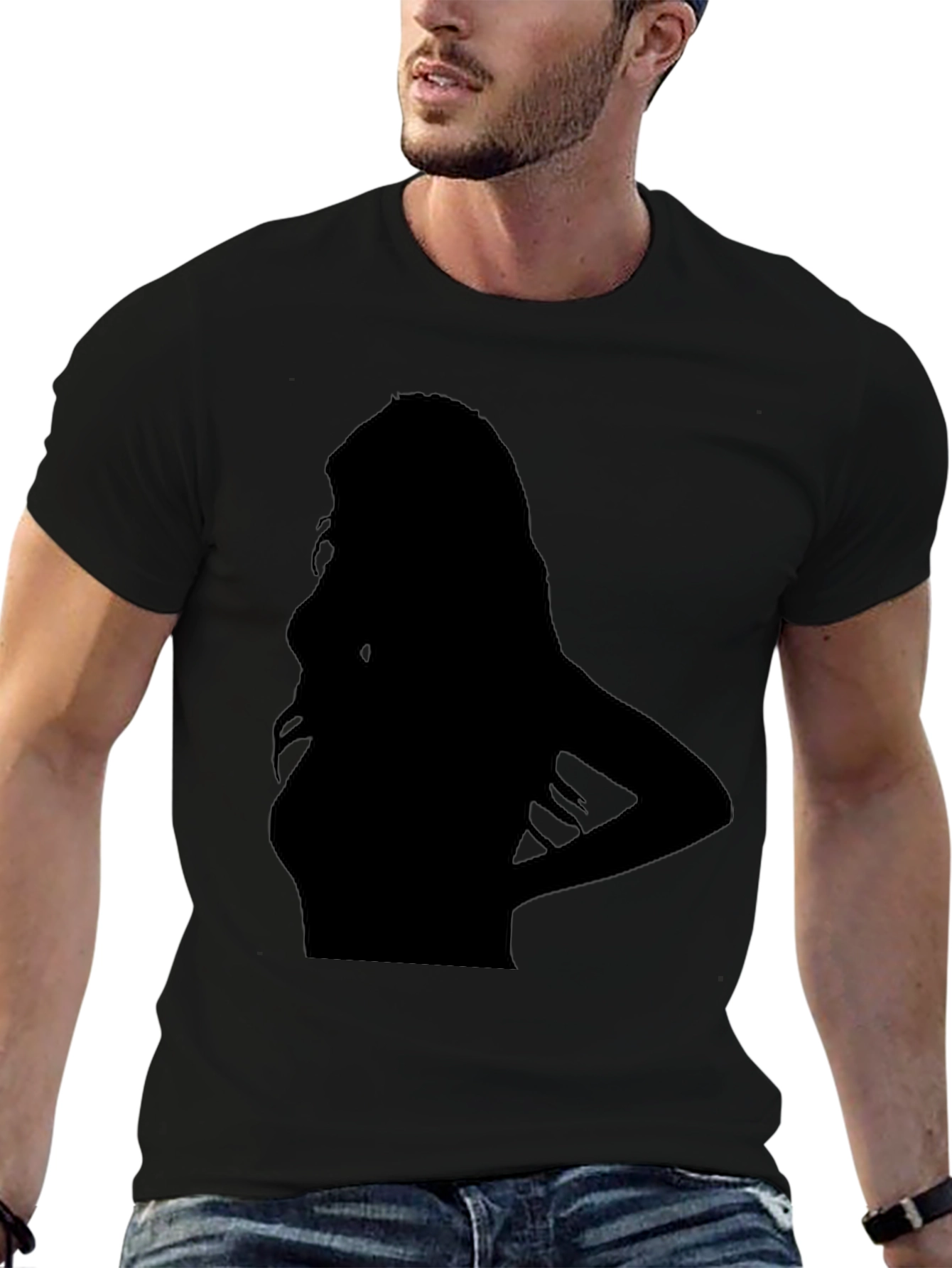 Silhouette Graphic Black T-Shirt