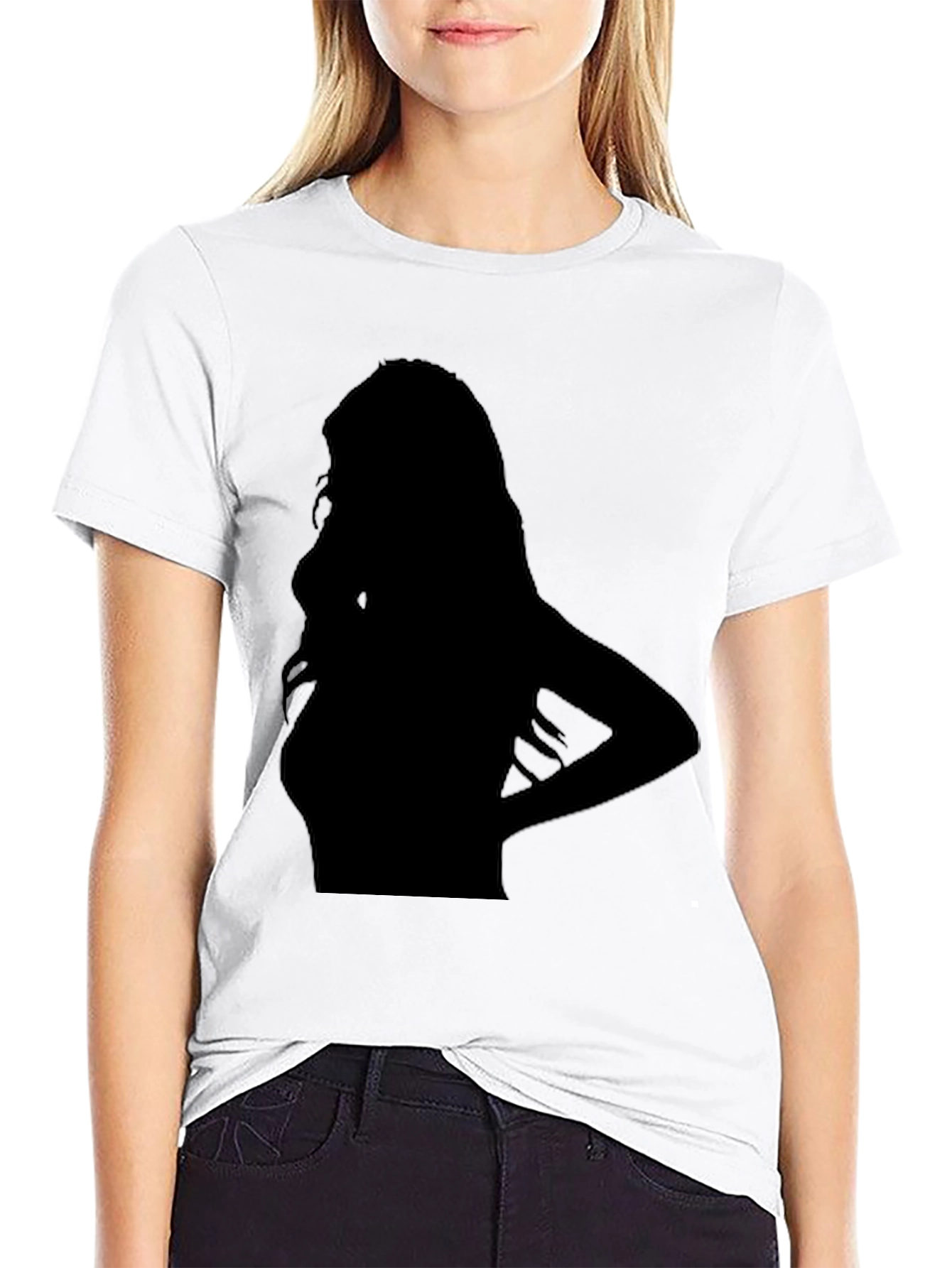 Silhouette Graphic Black T-Shirt