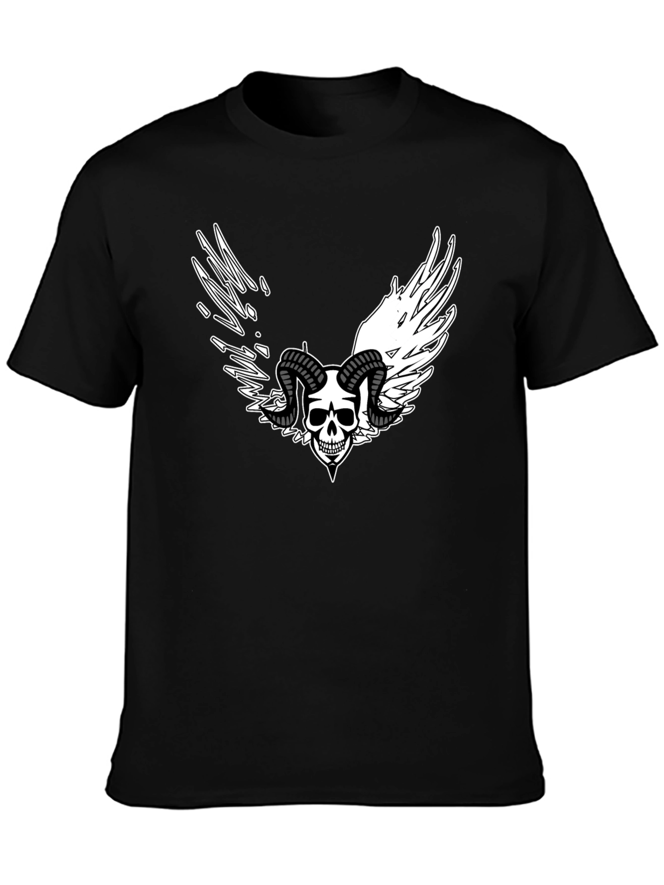 Skull Wings Black T-Shirt