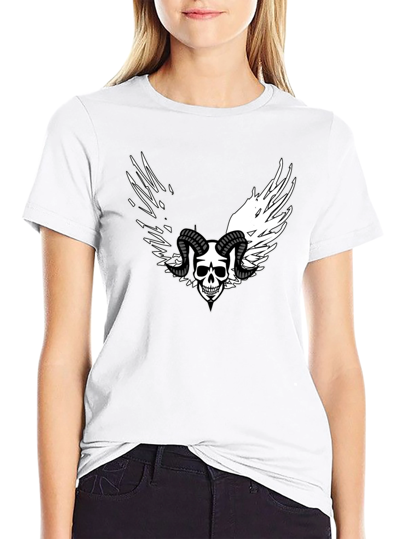 Skull Wings Black T-Shirt