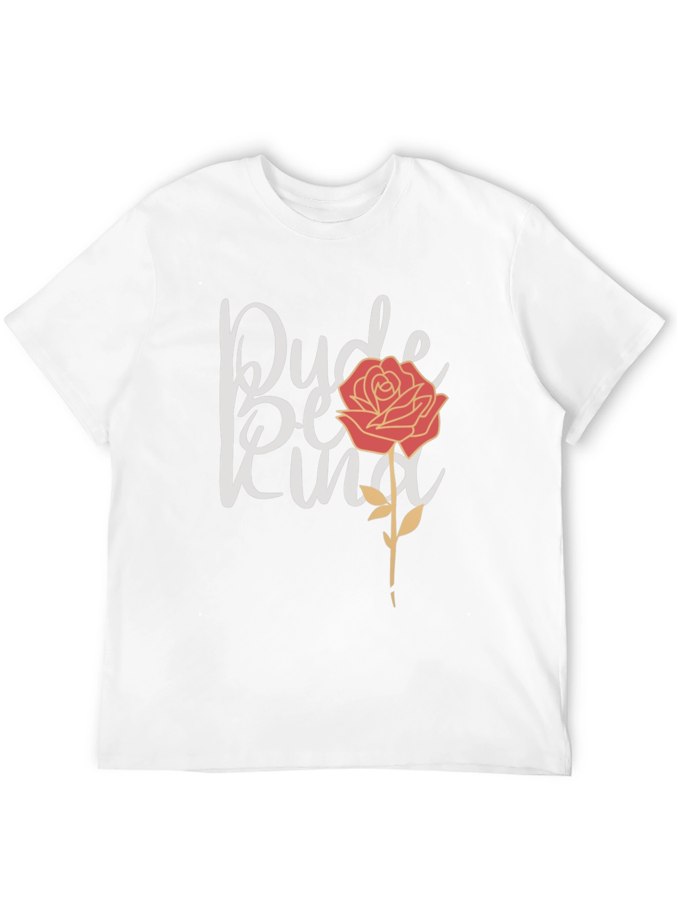 Dude Be Kind Rose Graphic Tee - Black