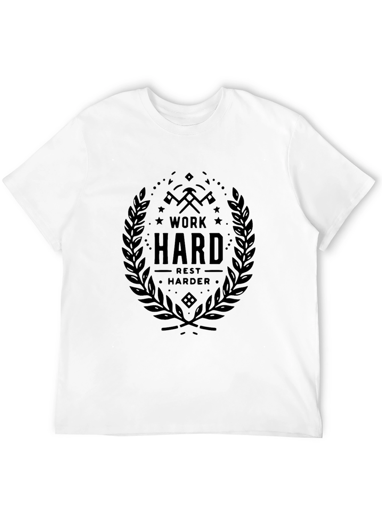 Work Hard Rest Harder Black T-Shirt