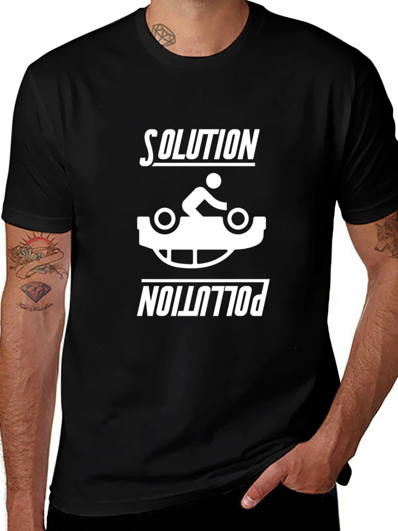 Solution Pollution Bike T-Shirt - Unisex