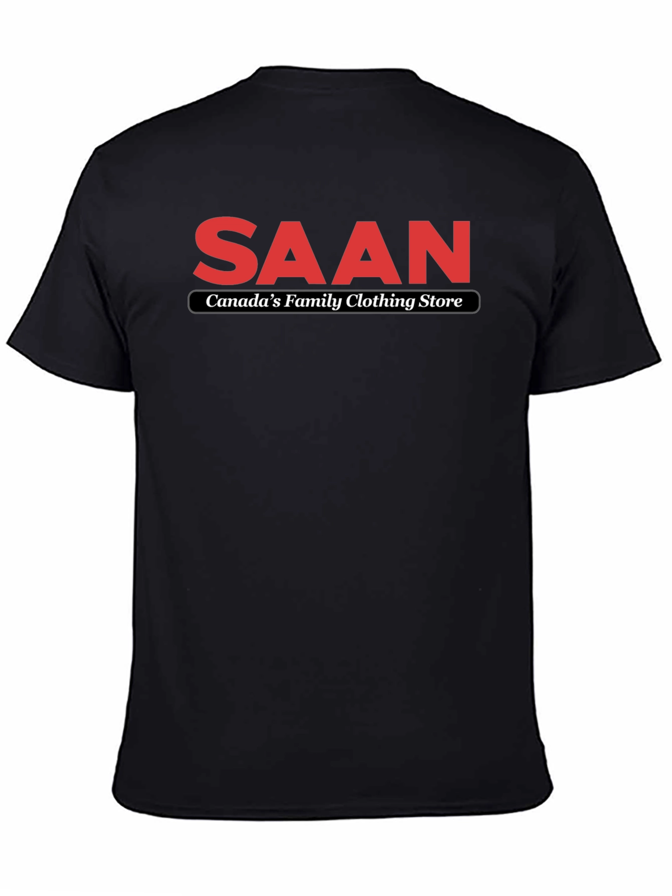 SAAN Canadas Family Clothing Store Black T-Shirt