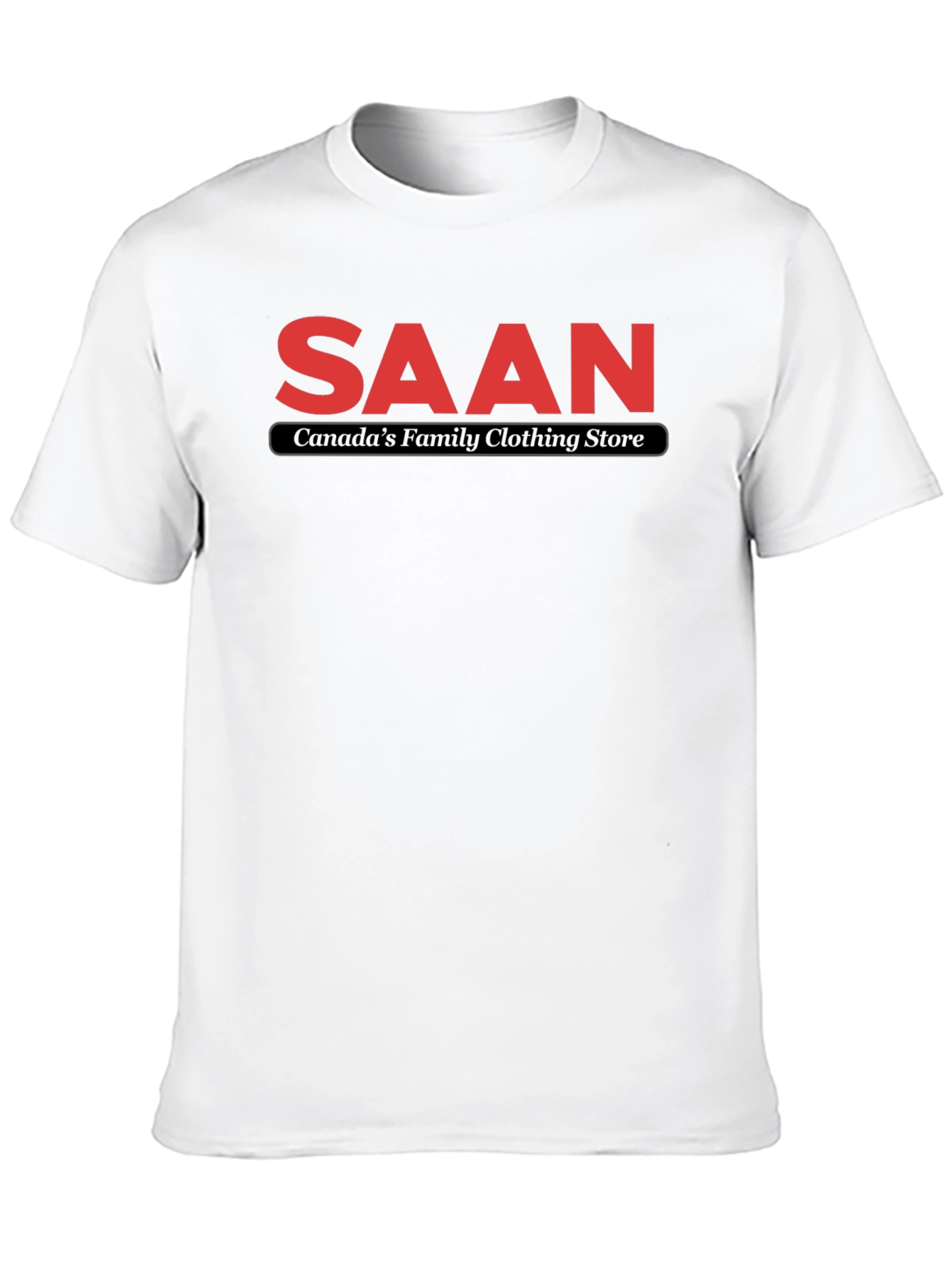 SAAN Canadas Family Clothing Store Black T-Shirt