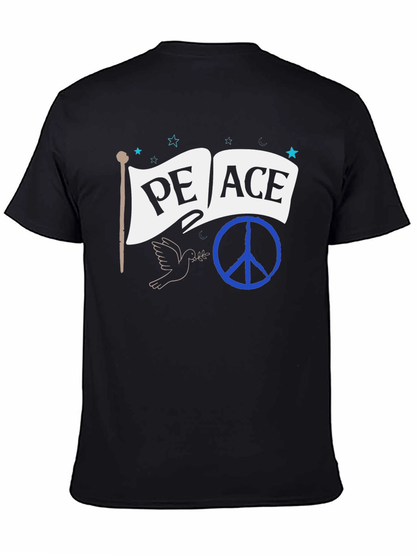 Peace Flag T-Shirt - Dove & Symbol Tee
