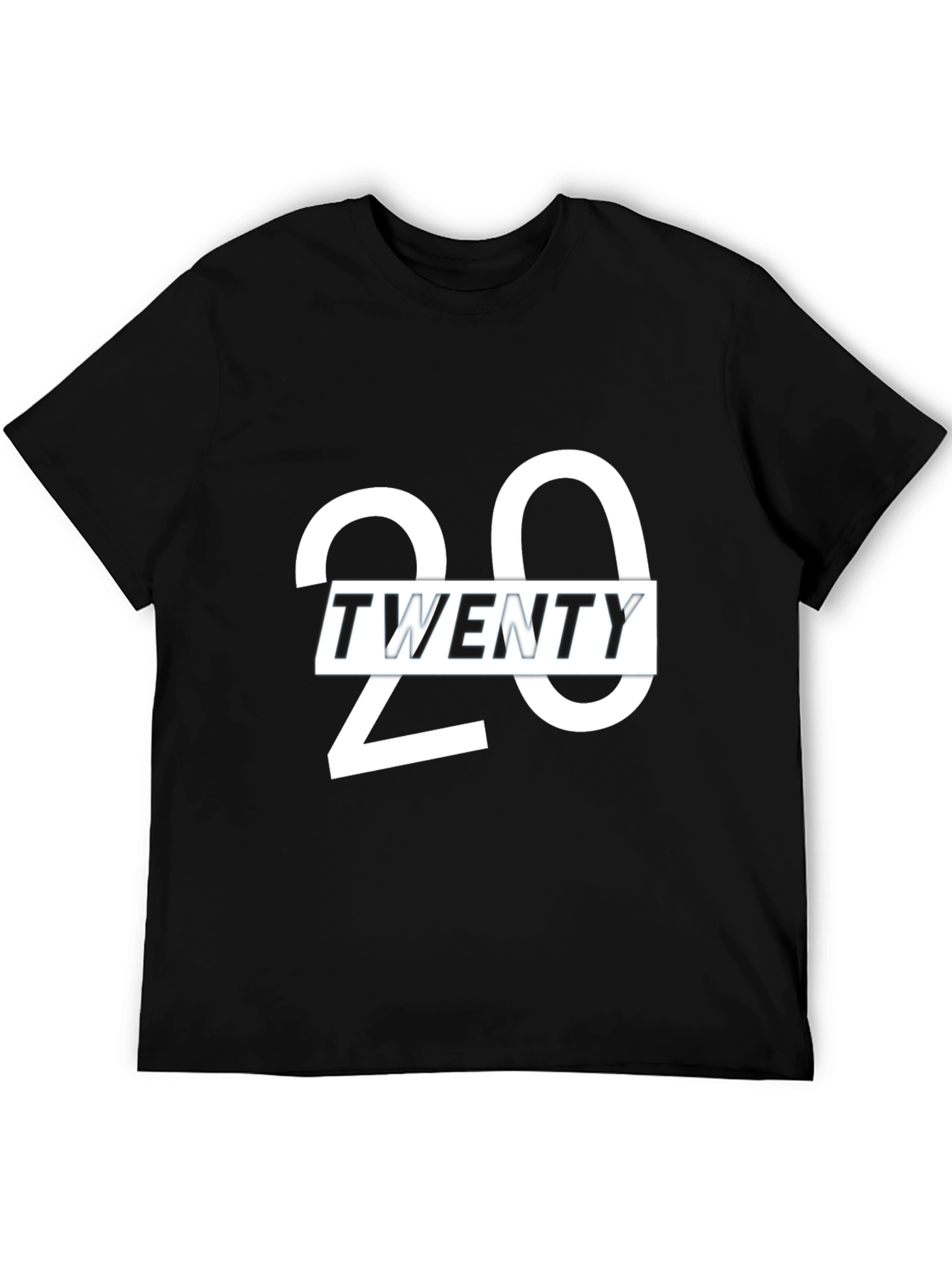 Stylish Twenty Graphic Print Crew Neck T-Shirt