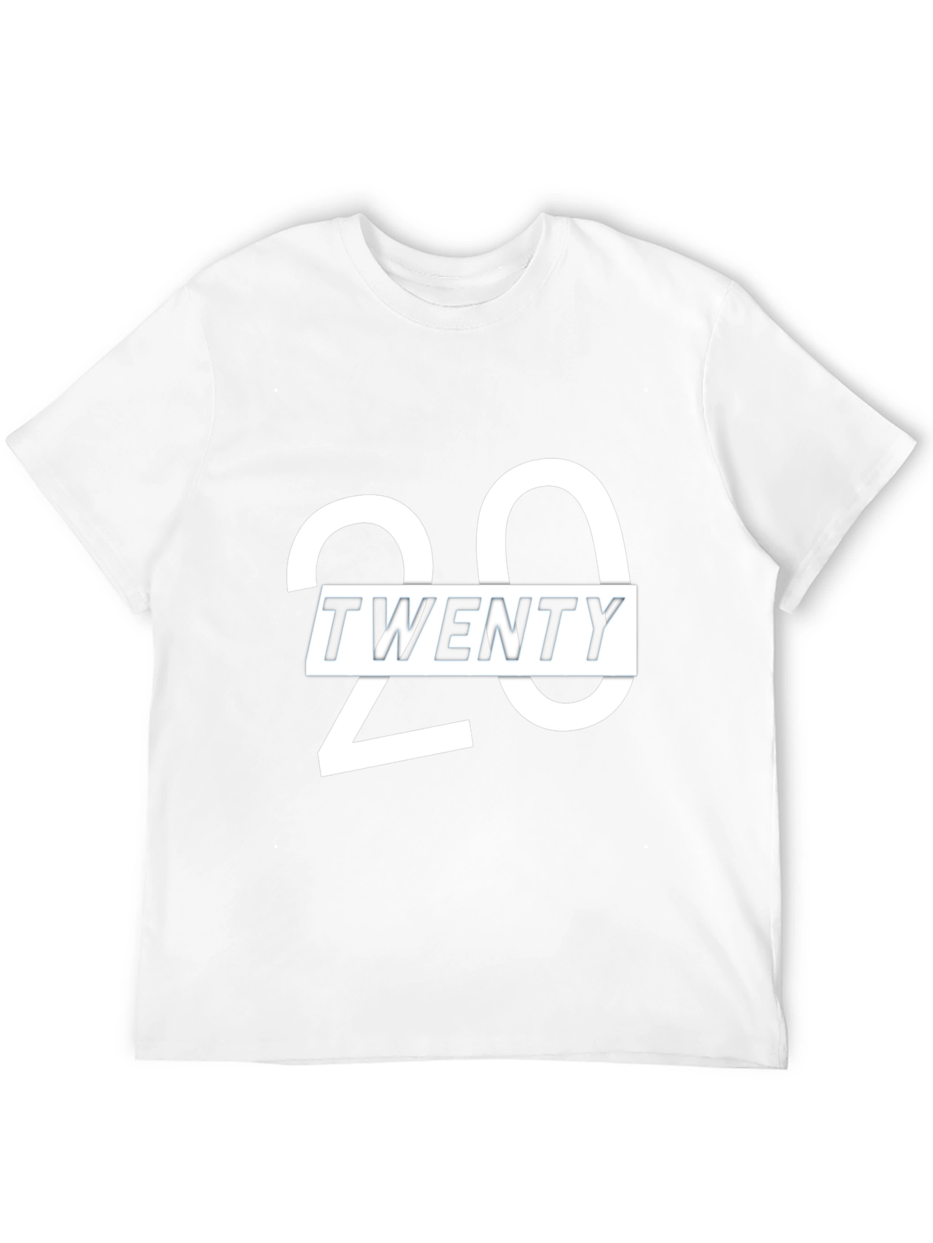 Stylish Twenty Graphic Print Crew Neck T-Shirt