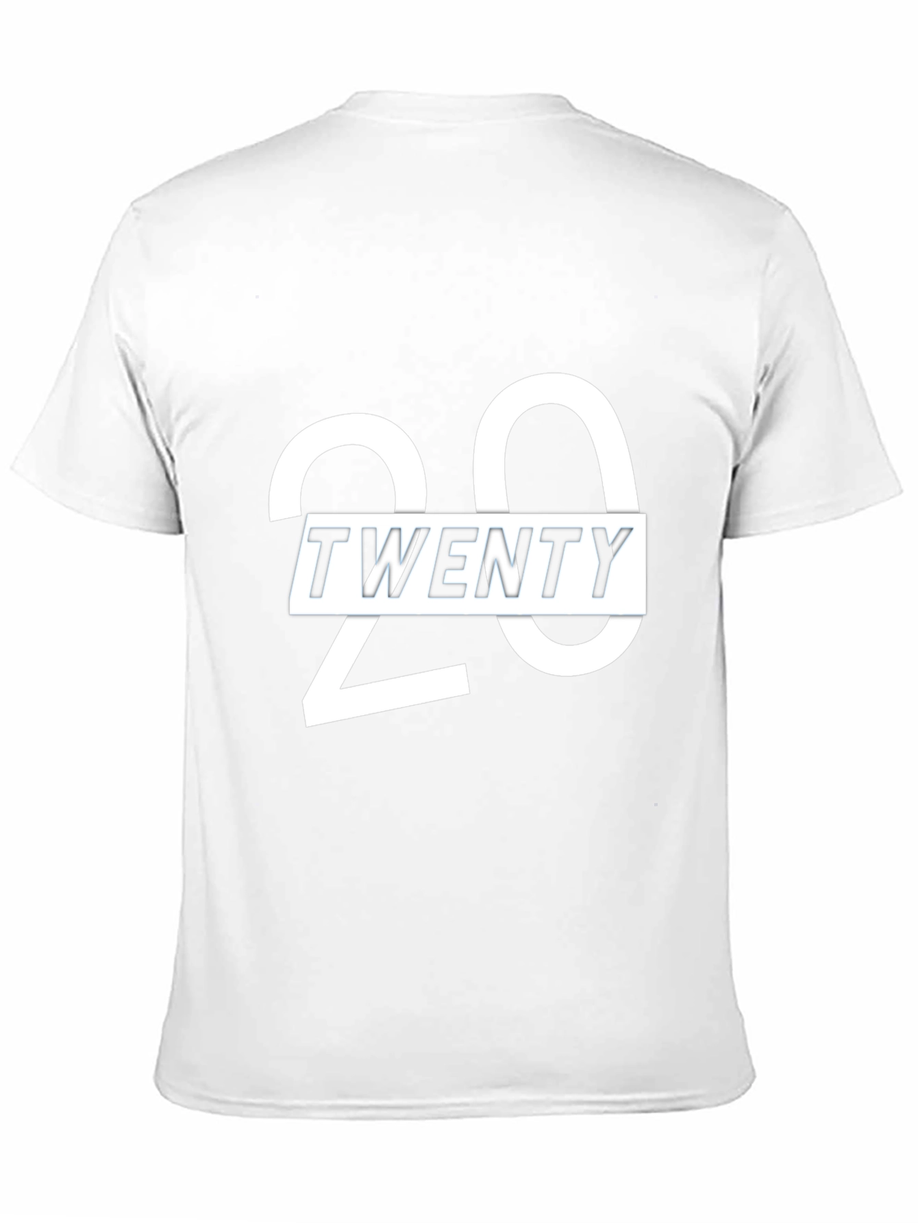 Stylish Twenty Graphic Print Crew Neck T-Shirt