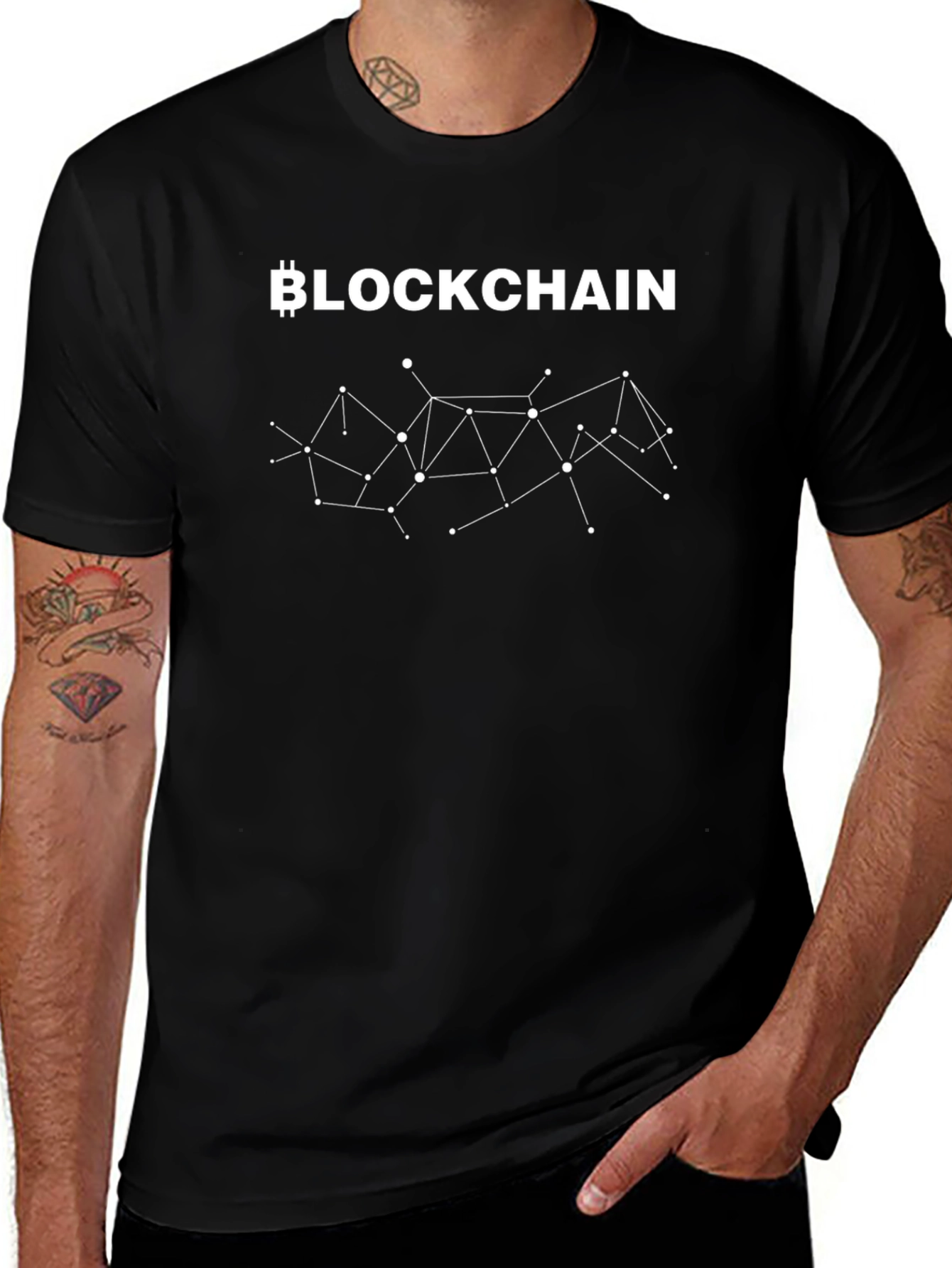 Blockchain T-Shirt - Crypto Network Design