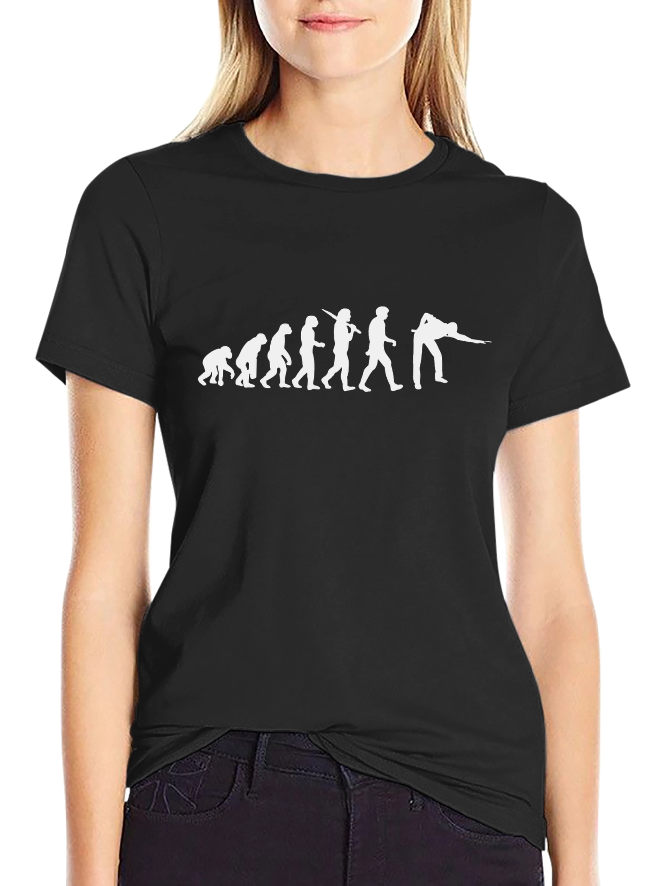 Billiards Evolution Black T-Shirt