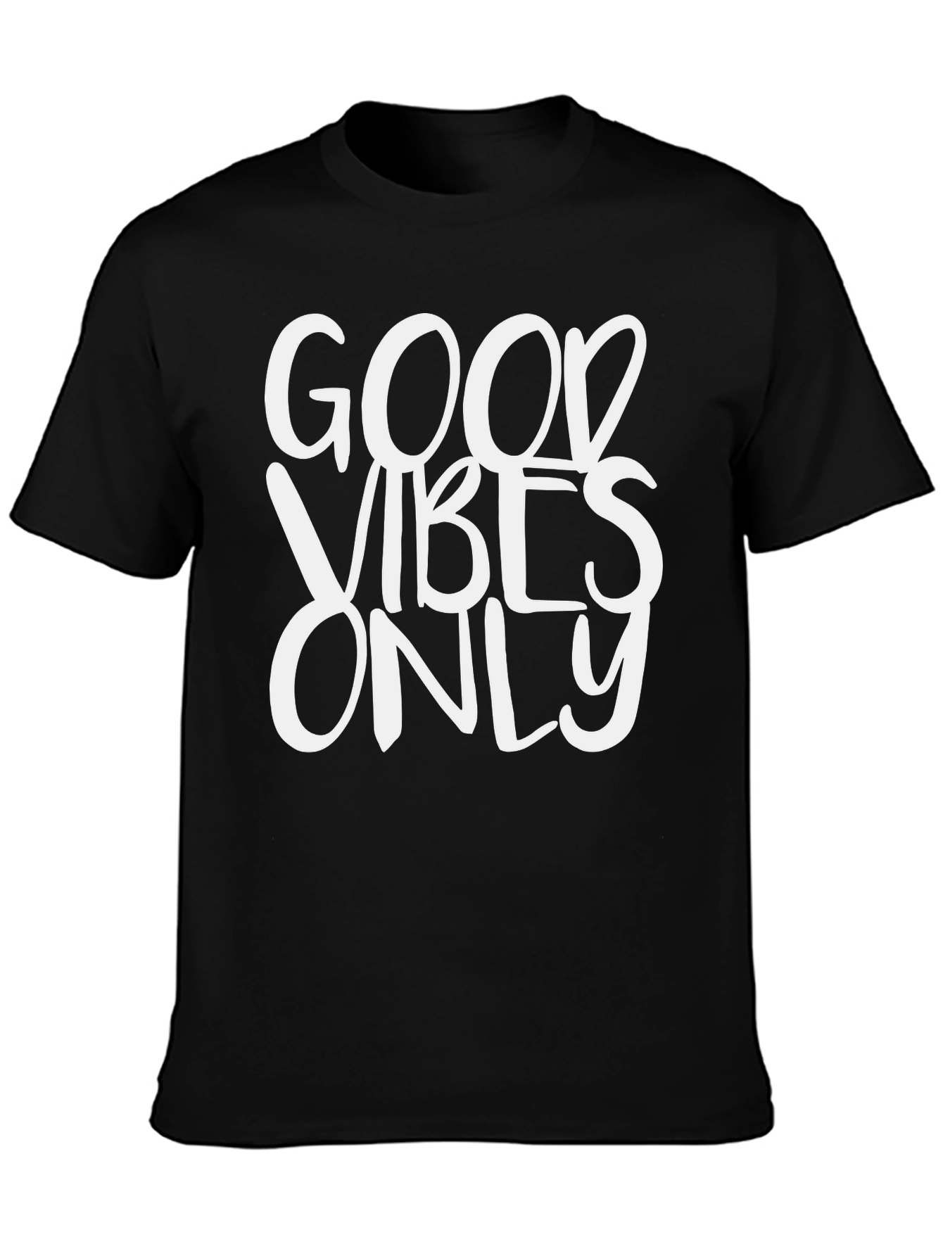 Good Vibes Only Black Graphic Tee