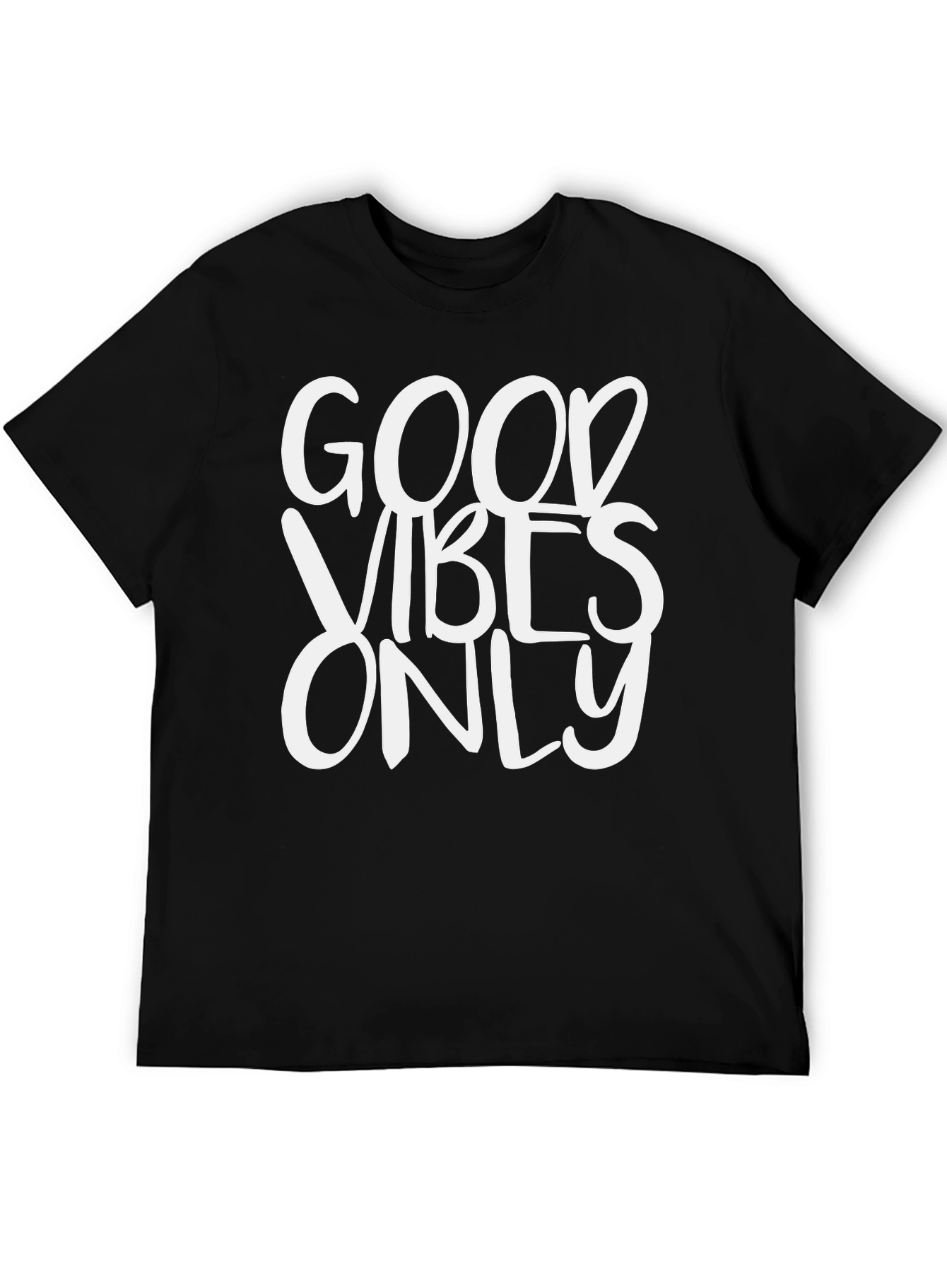 Good Vibes Only Black Graphic Tee