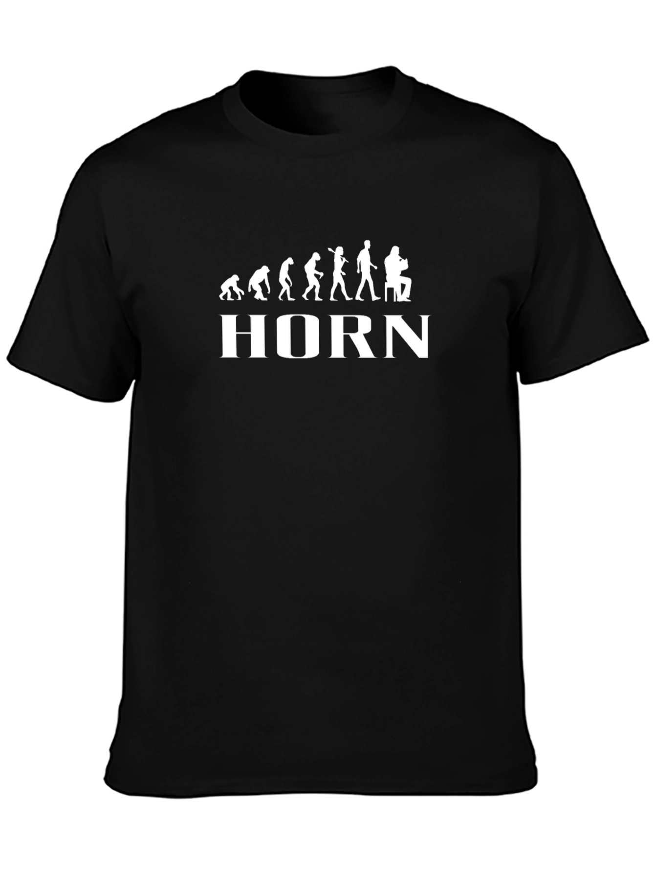 Evolution of Horn Player T-Shirt