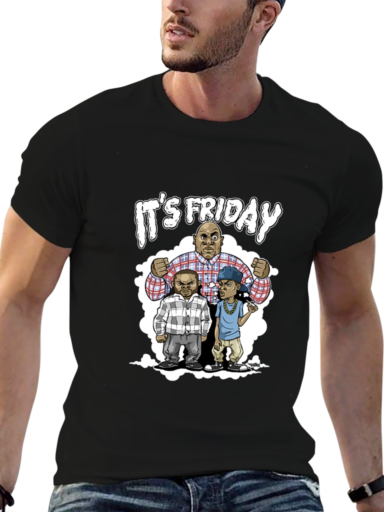 Its Friday Tee - Cartoon Character Graphic T-Shirt