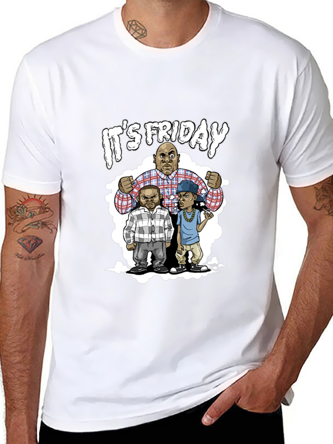 Its Friday Tee - Cartoon Character Graphic T-Shirt
