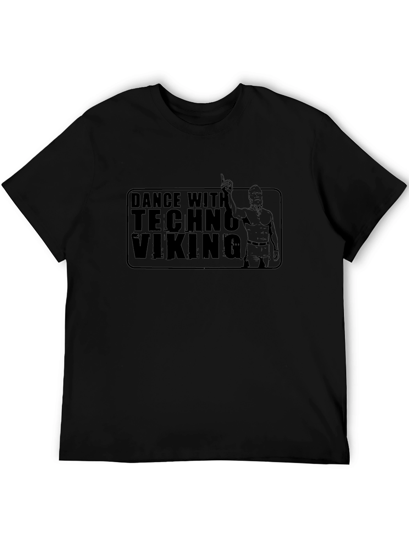 Dance with Techno Viking T-Shirt - Black