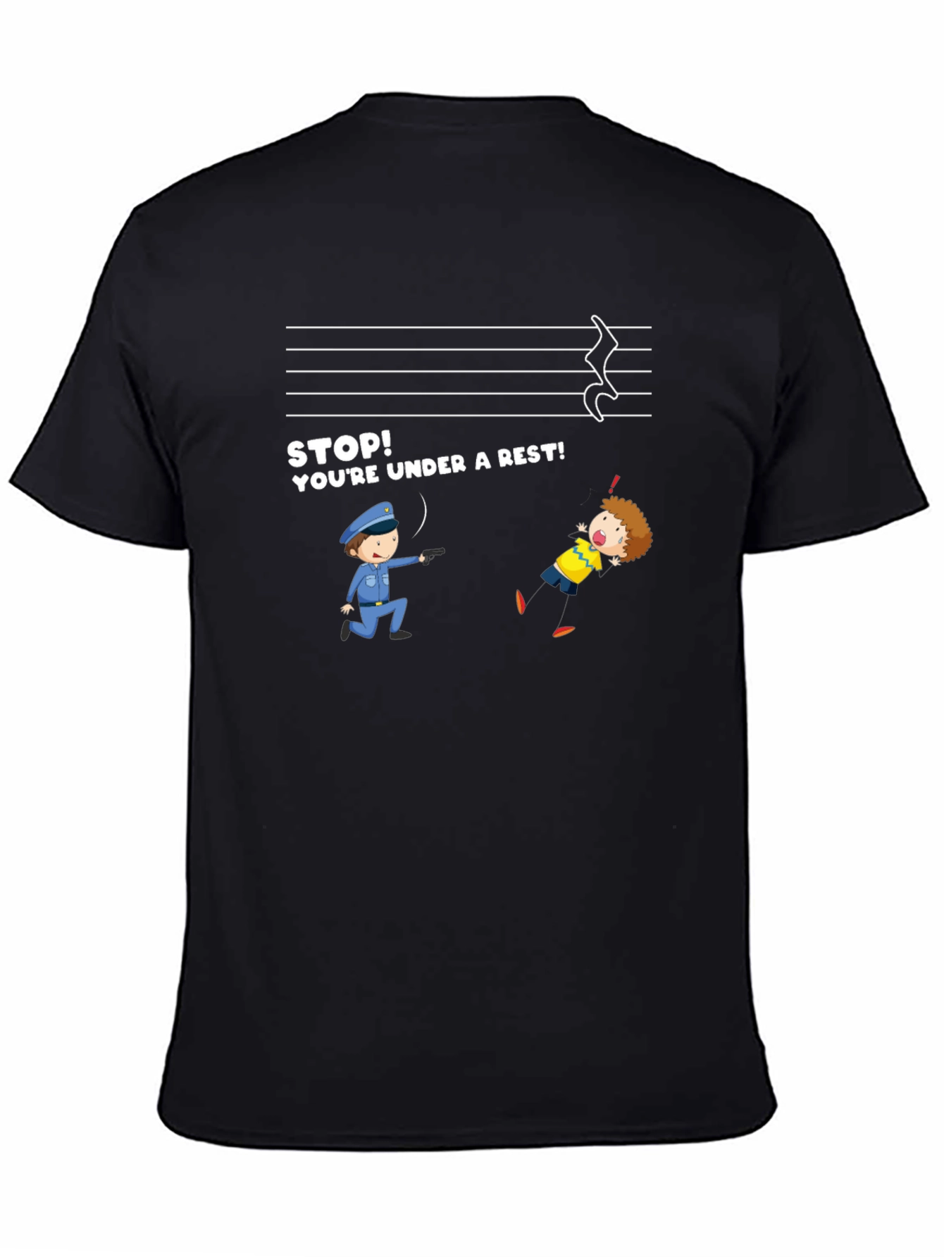 Funny Music Rest T-Shirt - Under a Rest
