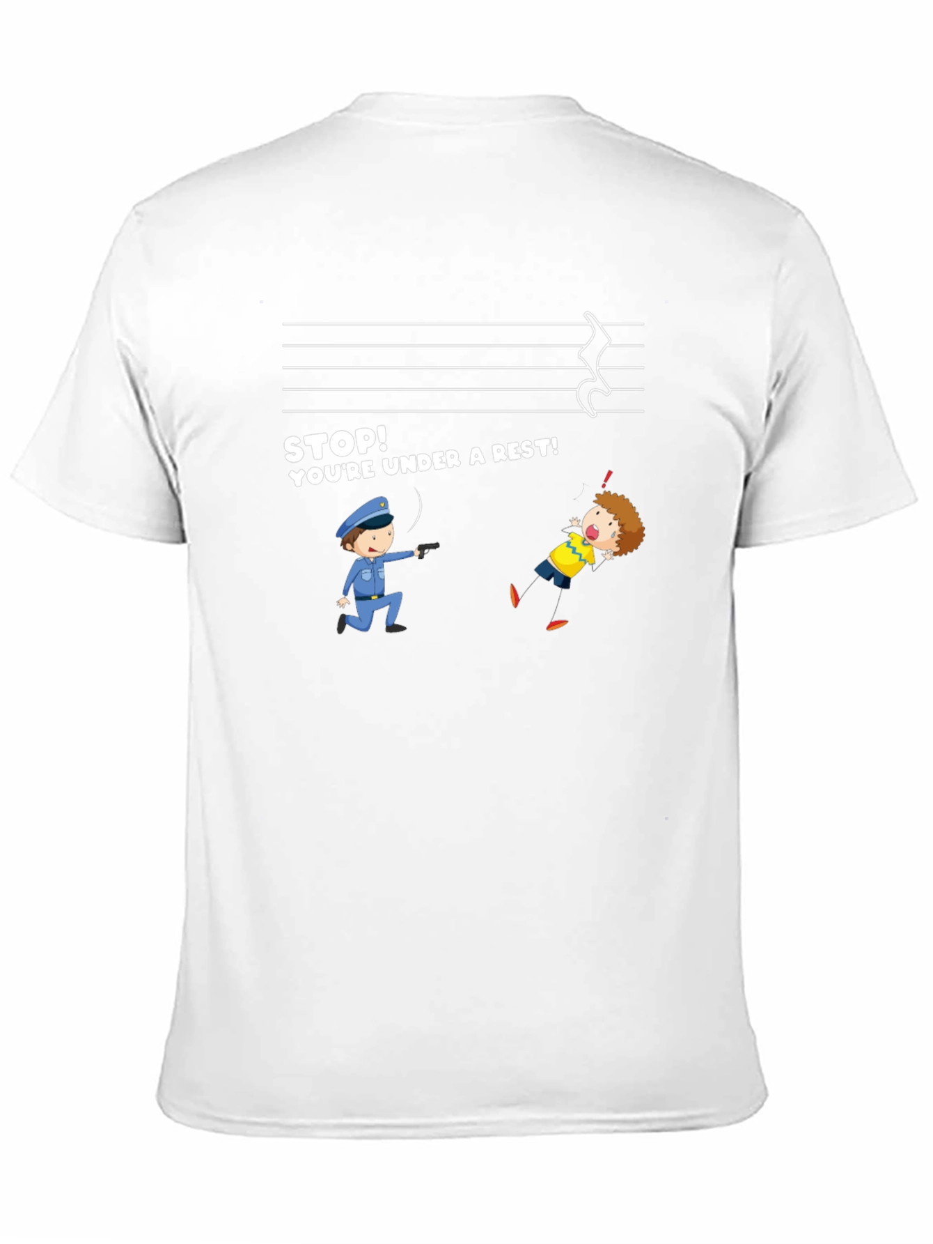 Funny Music Rest T-Shirt - Under a Rest