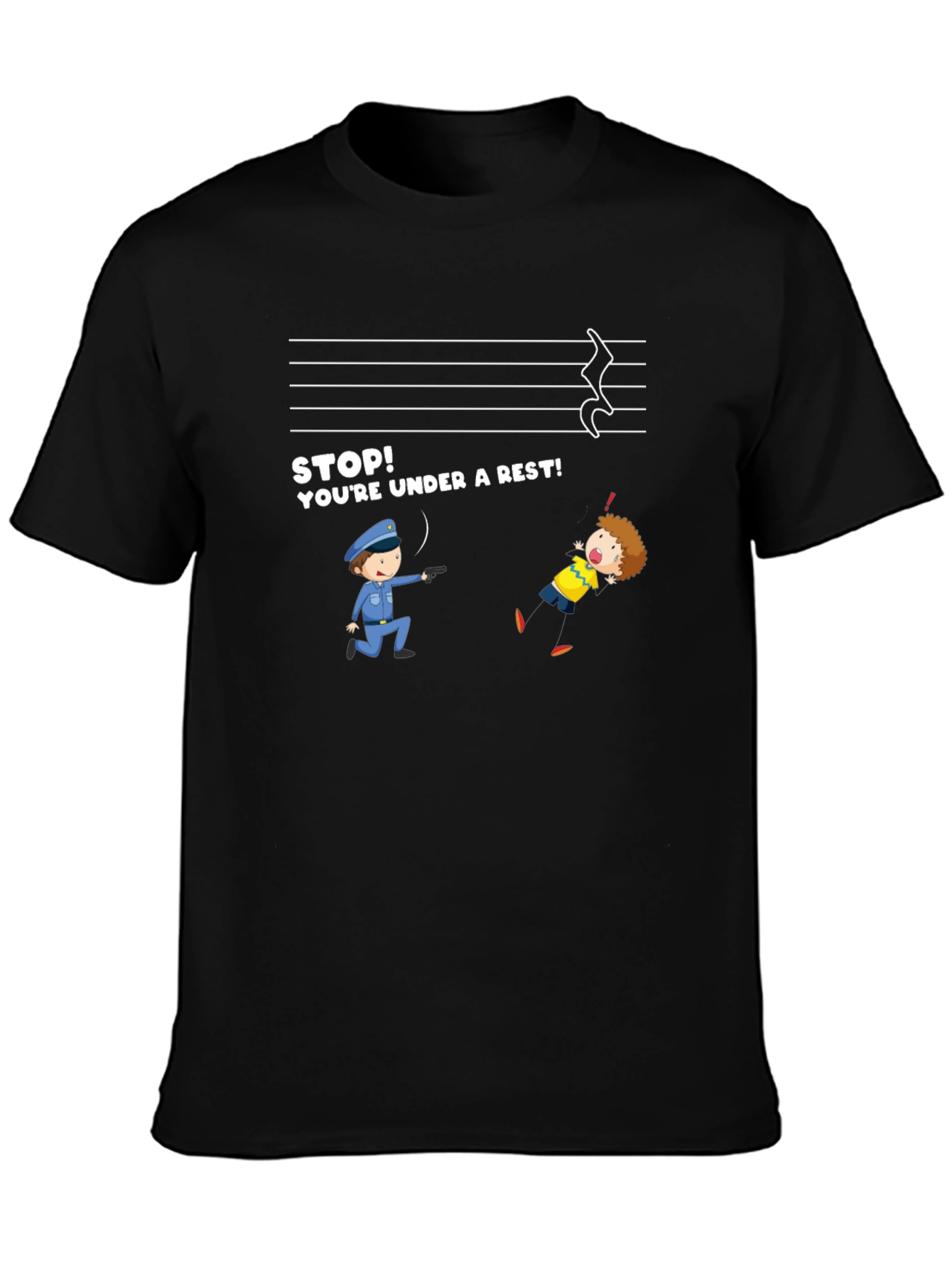 Funny Music Rest T-Shirt - Under a Rest