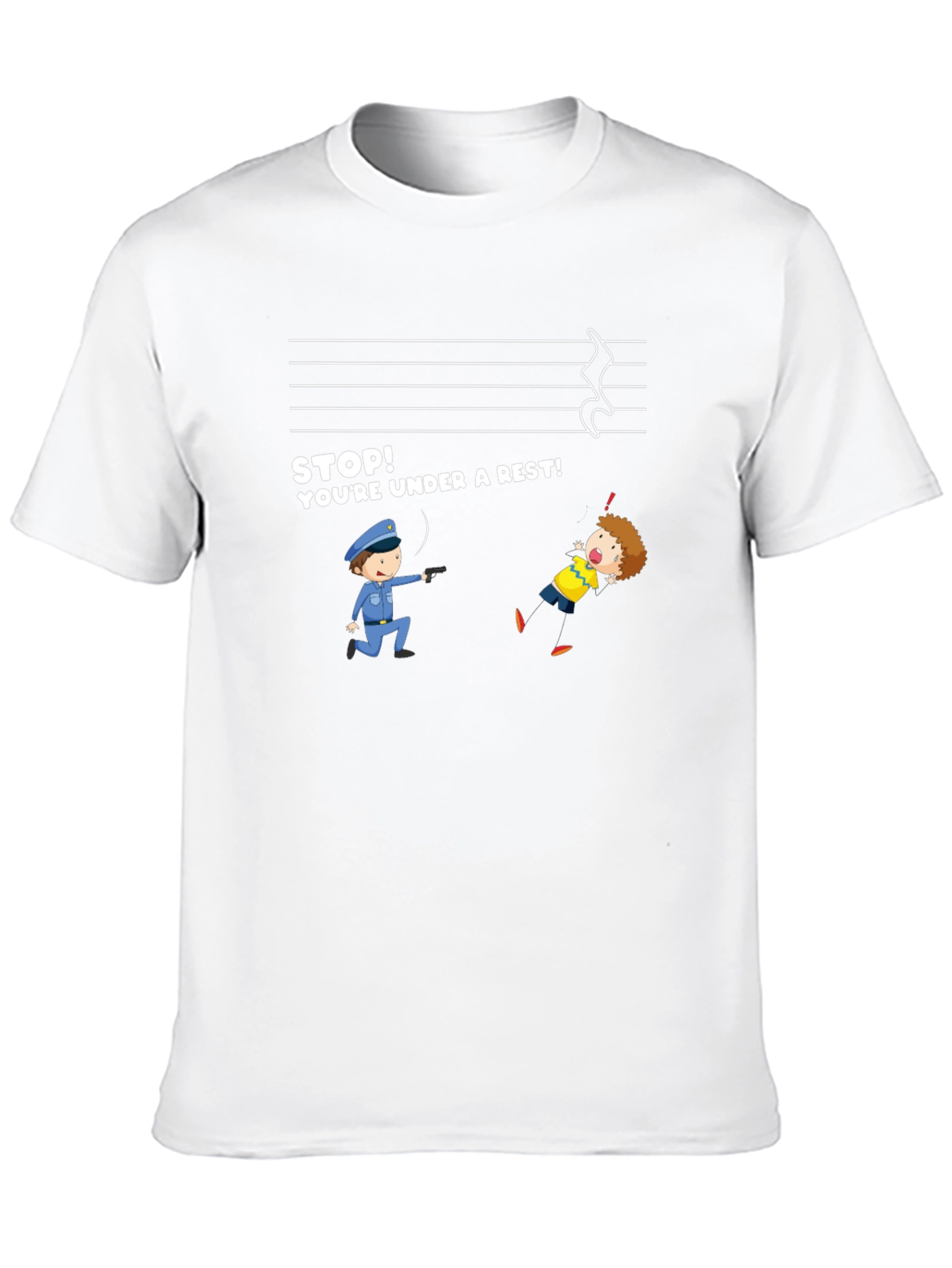 Funny Music Rest T-Shirt - Under a Rest