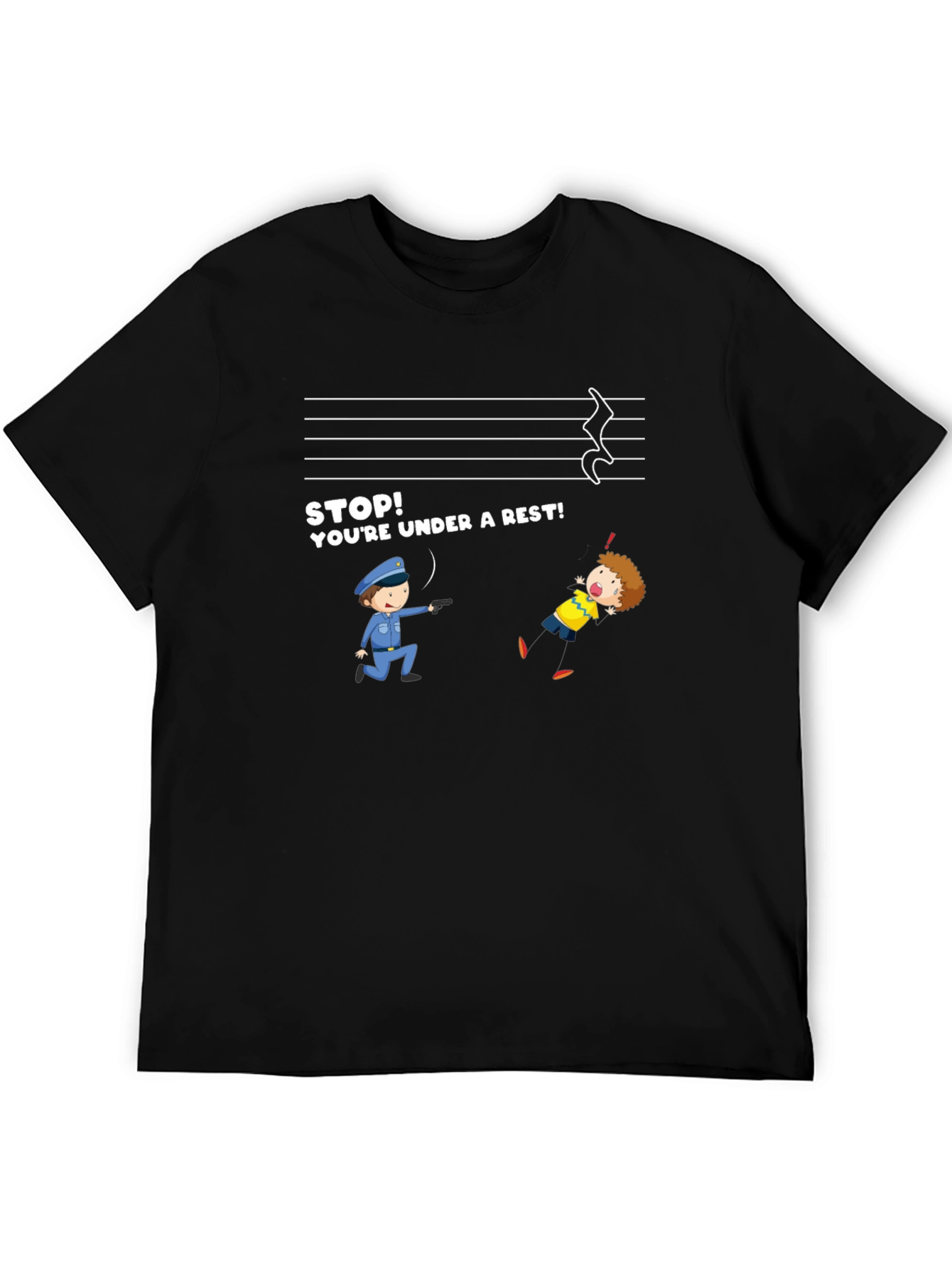 Funny Music Rest T-Shirt - Under a Rest