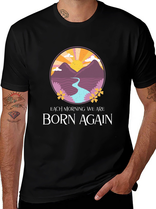 Born Again Mountain River Graphic Tee