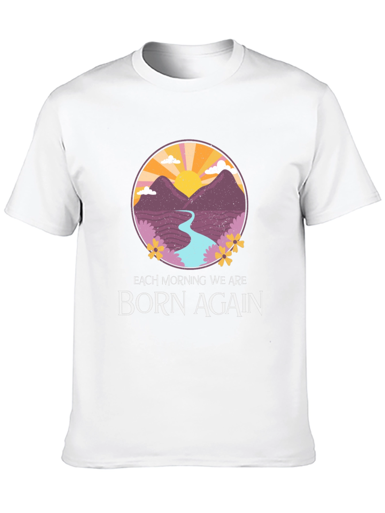 Born Again Mountain River Graphic Tee