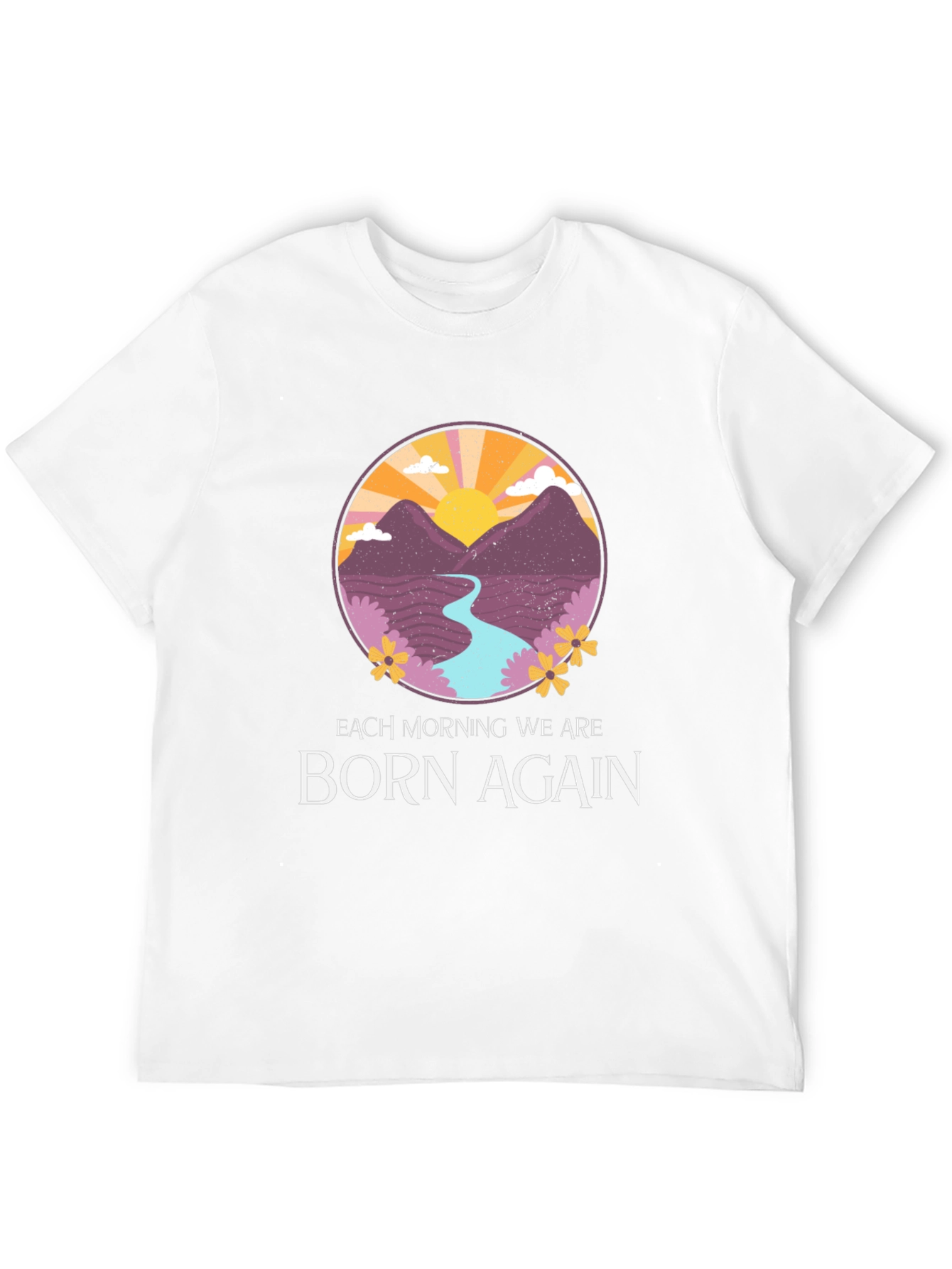 Born Again Mountain River Graphic Tee