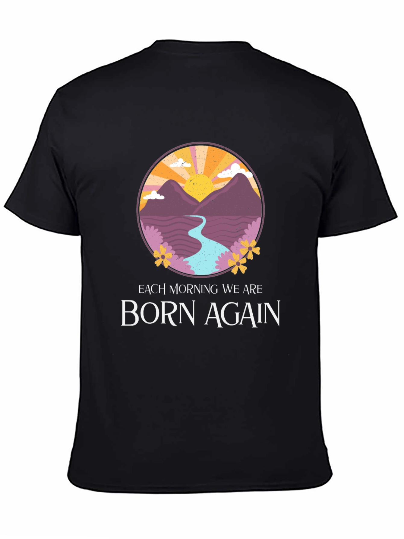 Born Again Mountain River Graphic Tee