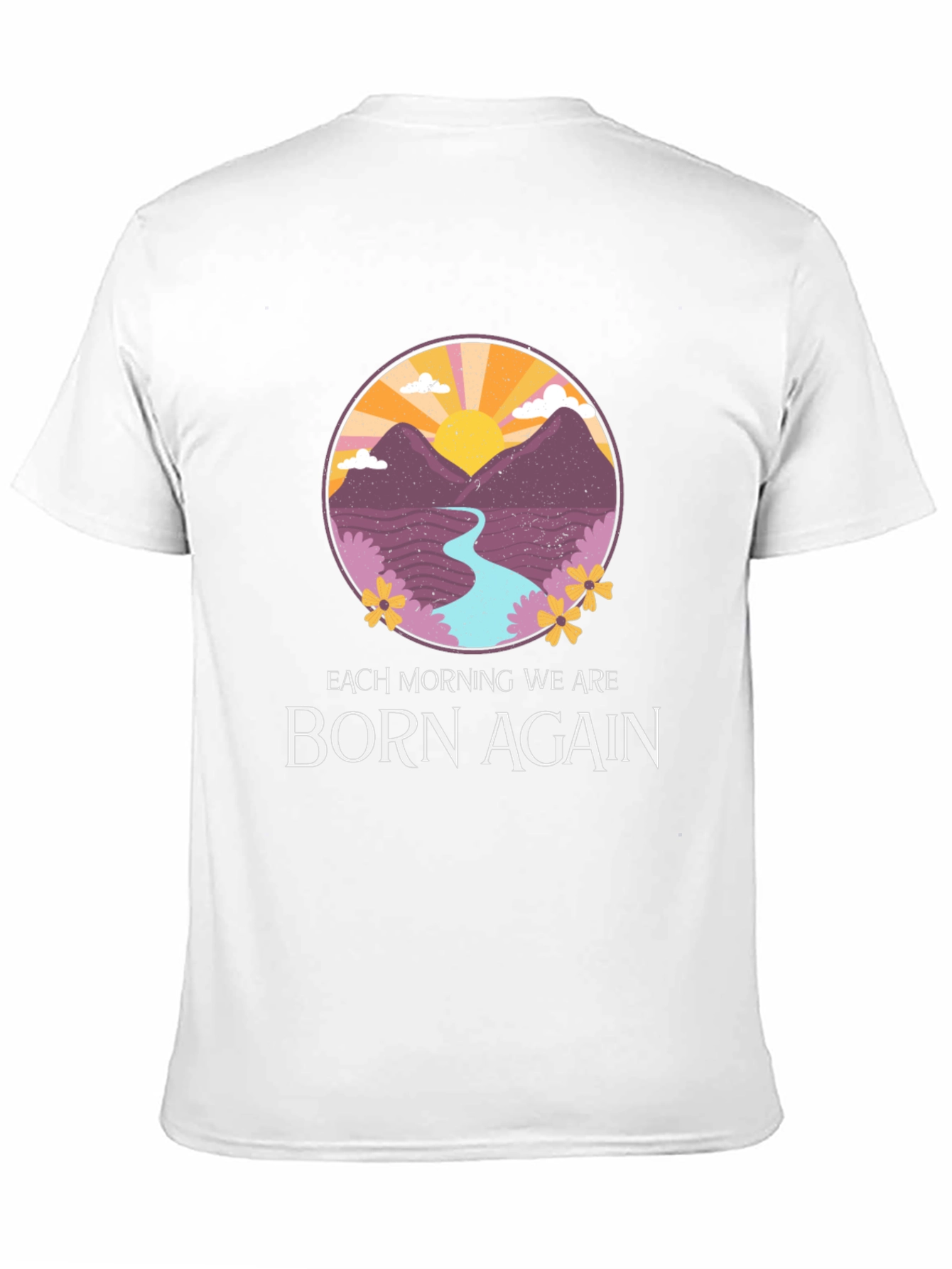 Born Again Mountain River Graphic Tee