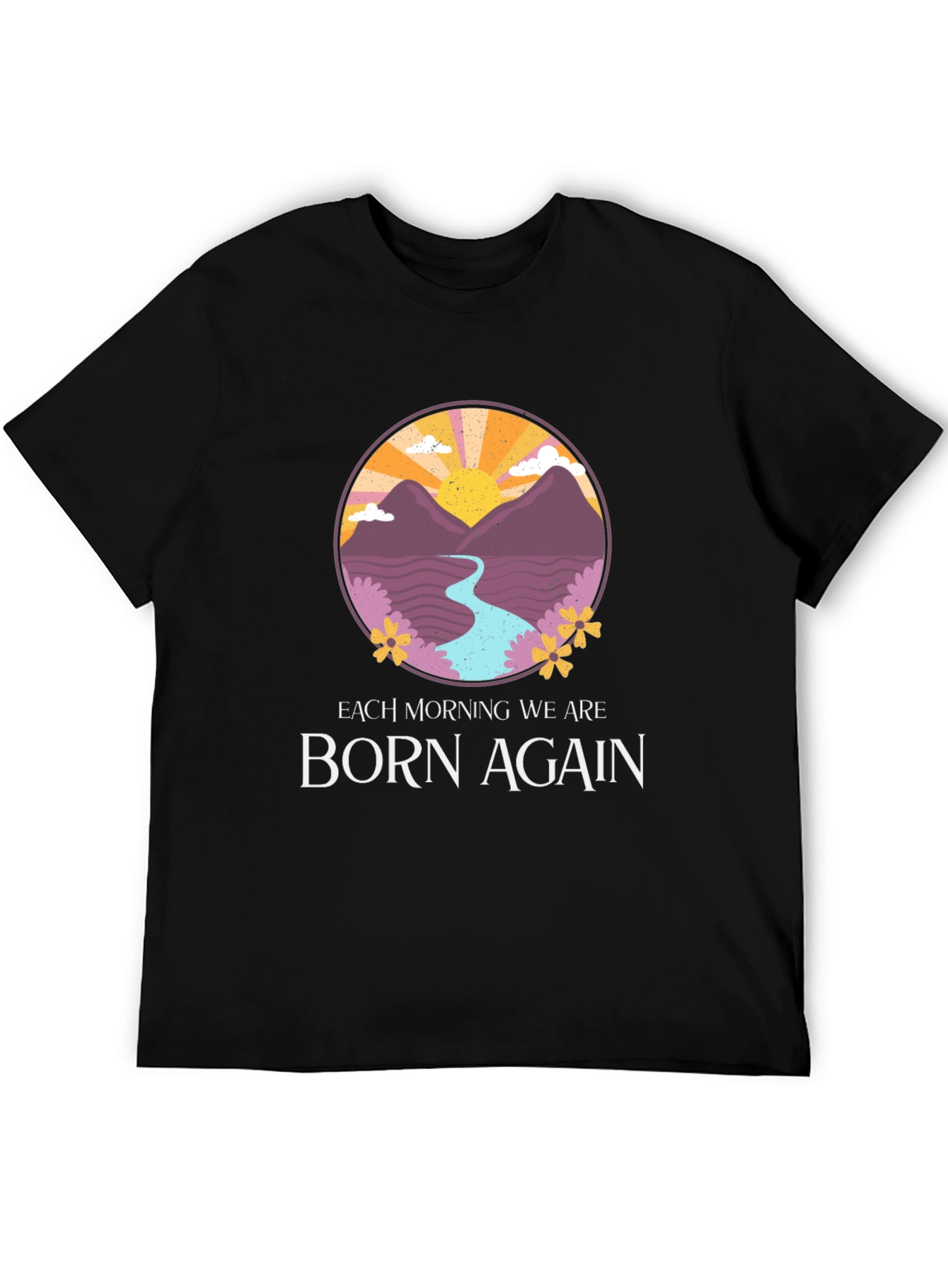 Born Again Mountain River Graphic Tee