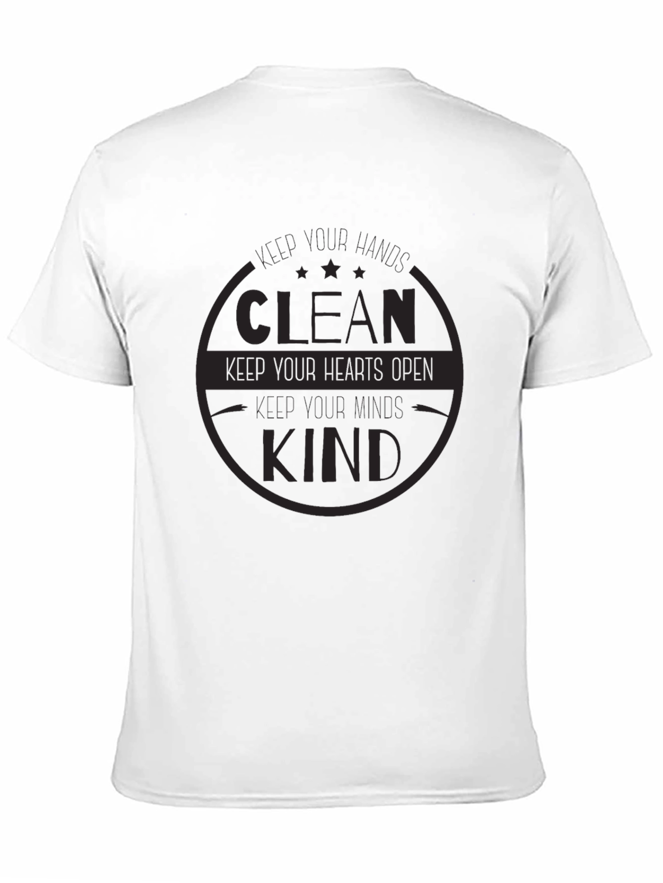 Clean Kind Heart T-Shirt - Soft Black Tee