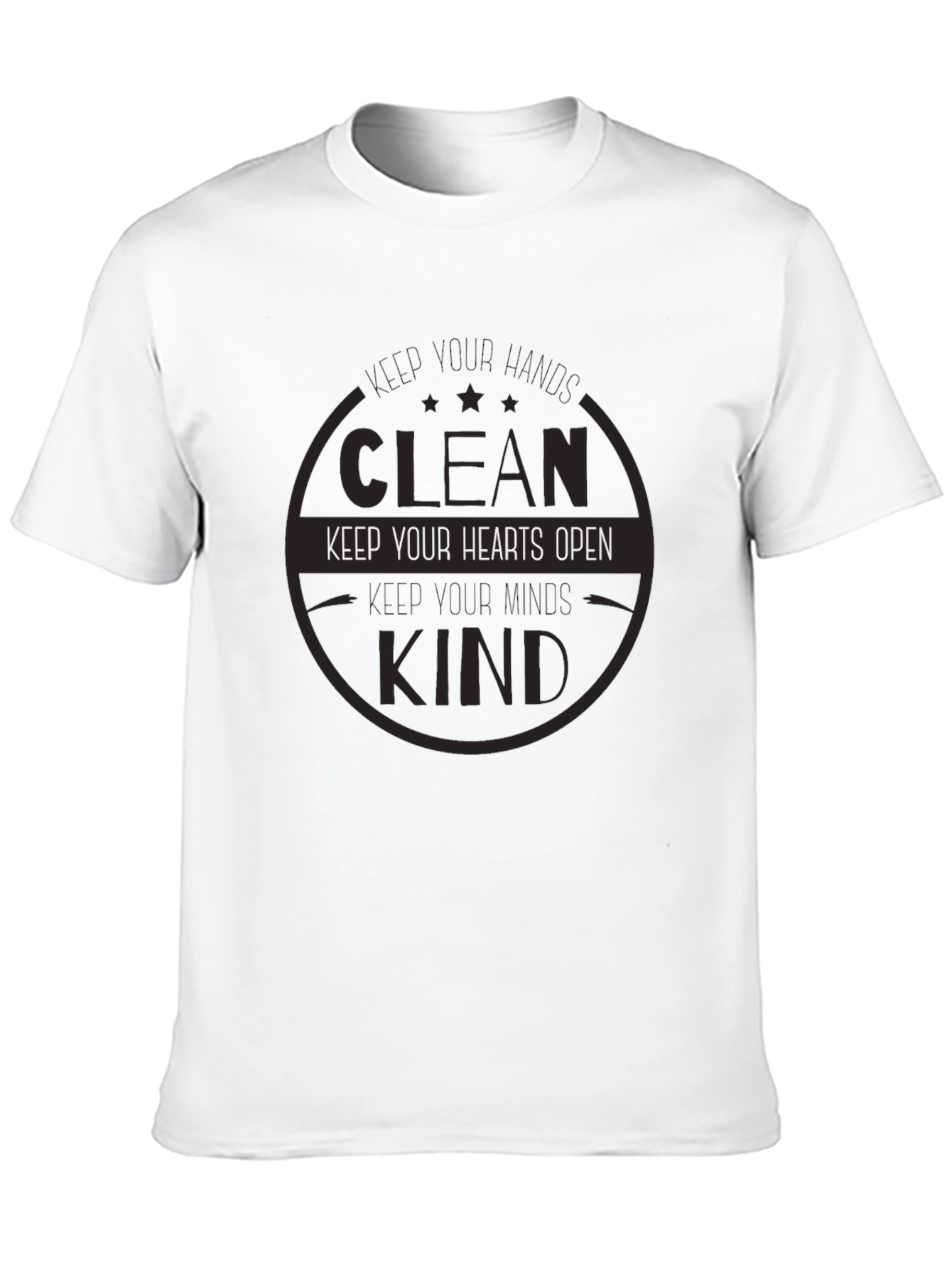 Clean Kind Heart T-Shirt - Soft Black Tee